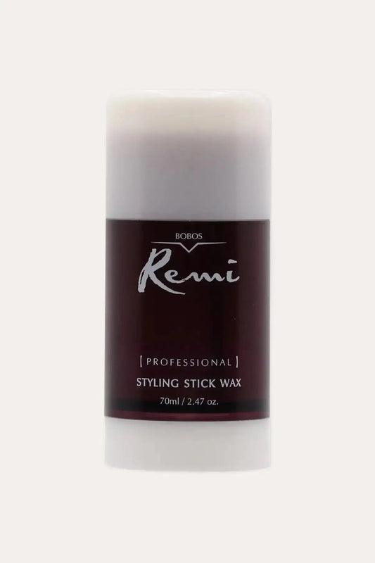 Bobos Remi Styling Stick Wax 70ml (2.47 oz) - Best Hair Wax Stick with Flexible Firm Hold, Professional Styling Stick Wax for All Hair Types, Dark Brown Twist-Up Container with Clear Cap