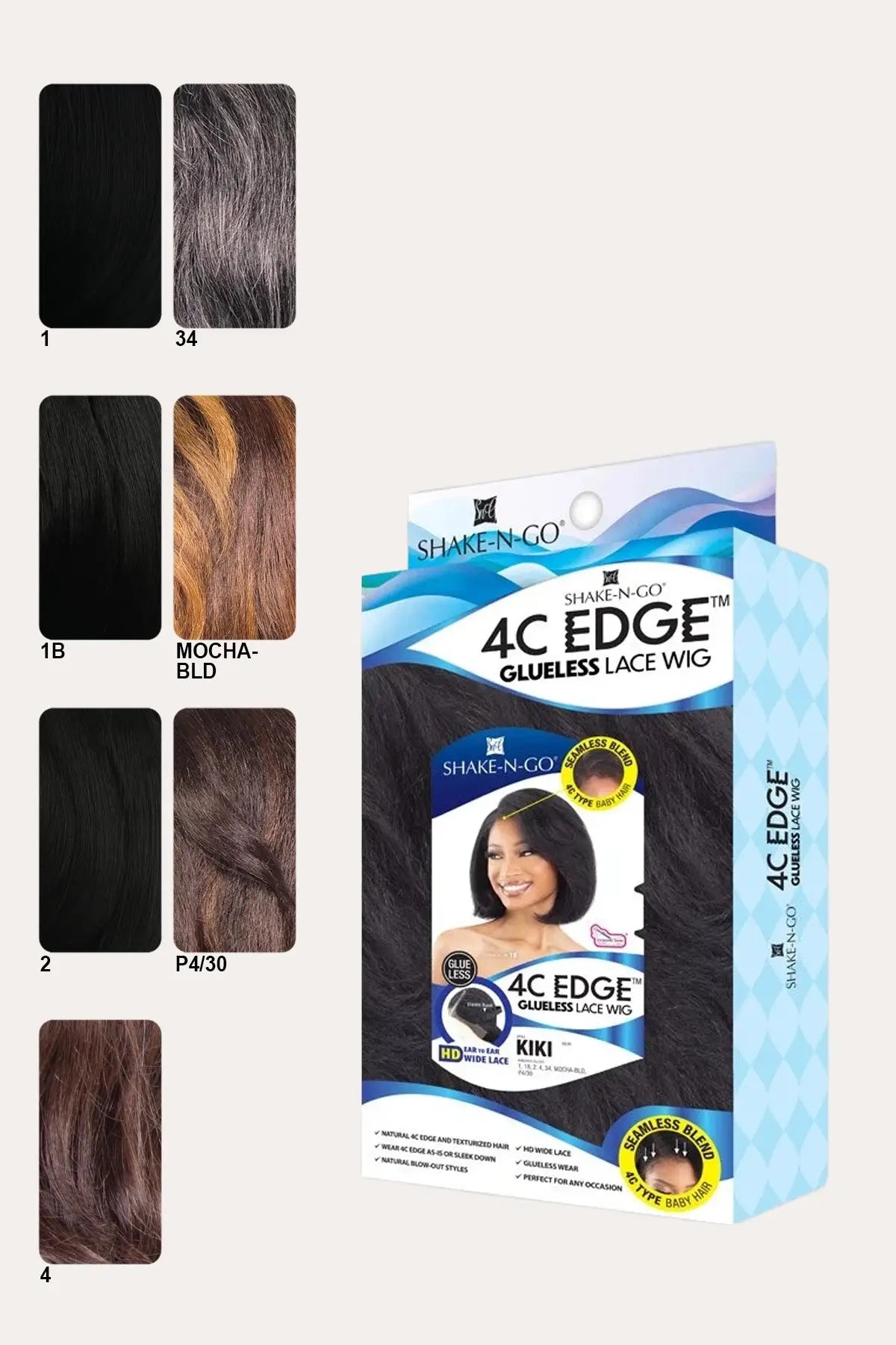 SHANKE N GO 4C EDGE GLUELESS HD LACE WIG -  KIKI