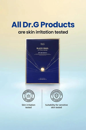 DR.G ROYAL BLACK SNAIL LIFTING MASK - FIRMING FACE MASK SHEET & BEST K