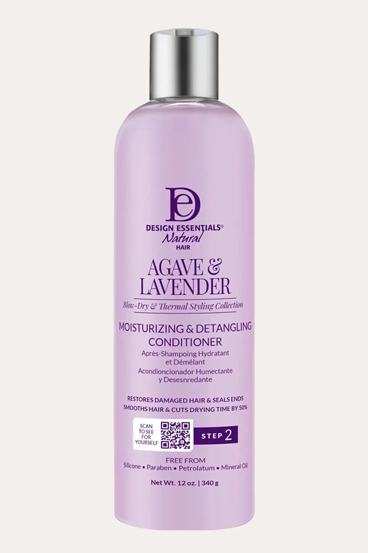 DESIGN ESSENTIAL AGAVE & LAVENDER MOISTURIZING & DETANGLING CONDITIONER 12oz