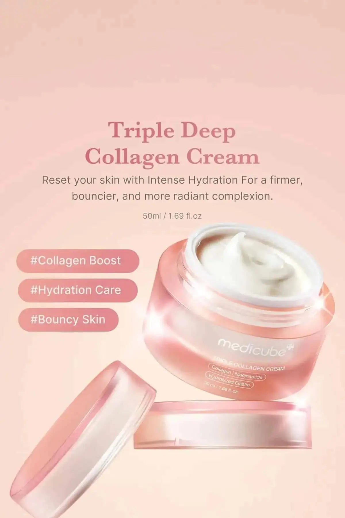 Promotional image highlighting the intense hydration benefits, making it an ideal choice for Dry Skin needing a collagen boost.