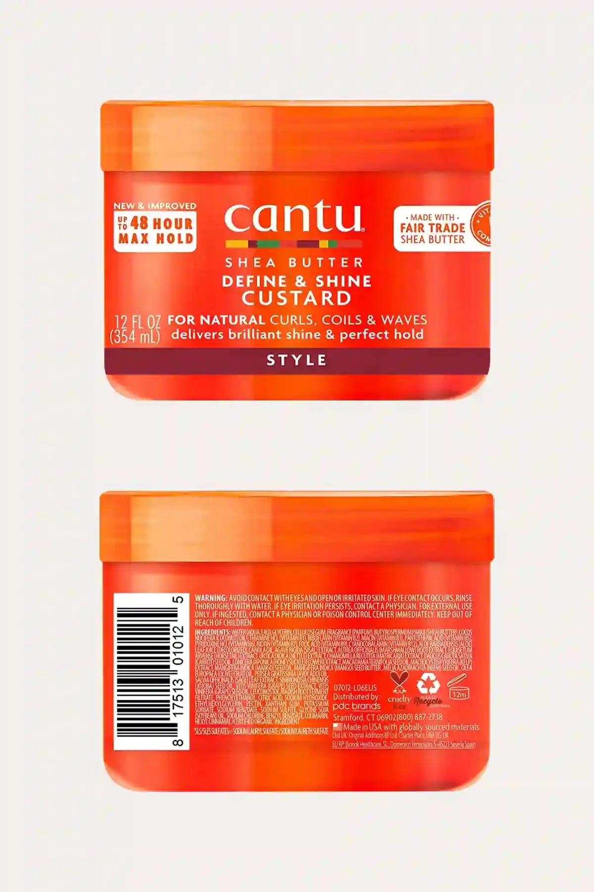 CANTU NATURAL HAIR DEFINE & SHINE CUSTARD 12 oz