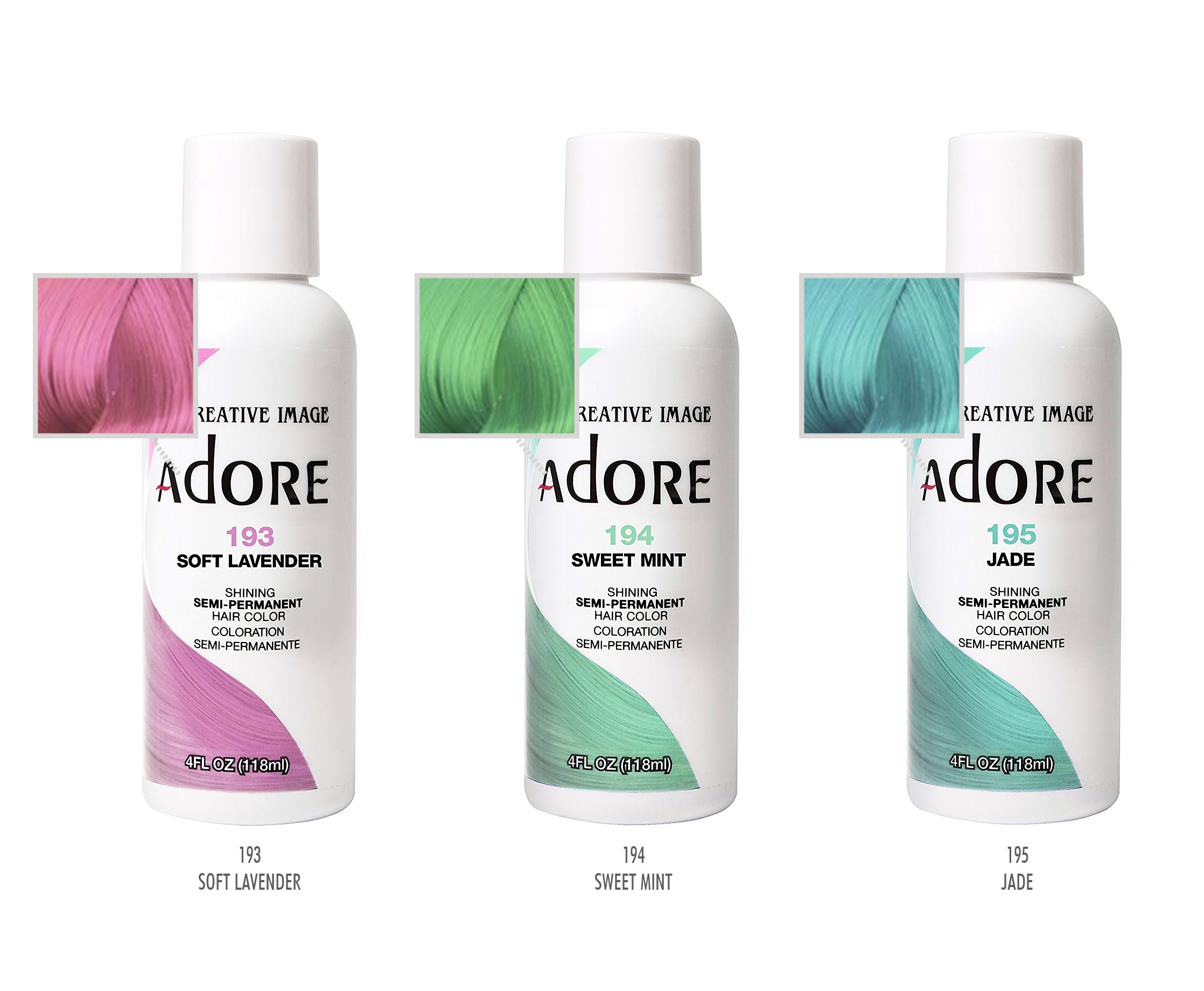 ADORE SHINING SEMIPERMANENT HAIR COLOR 4oz 42 COLORS