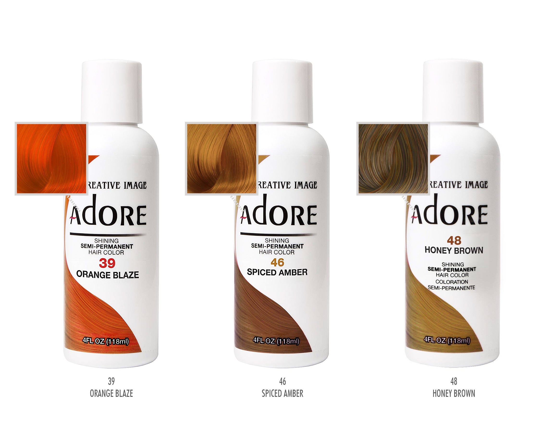 ADORE SHINING SEMIPERMANENT HAIR COLOR 4oz 42 COLORS