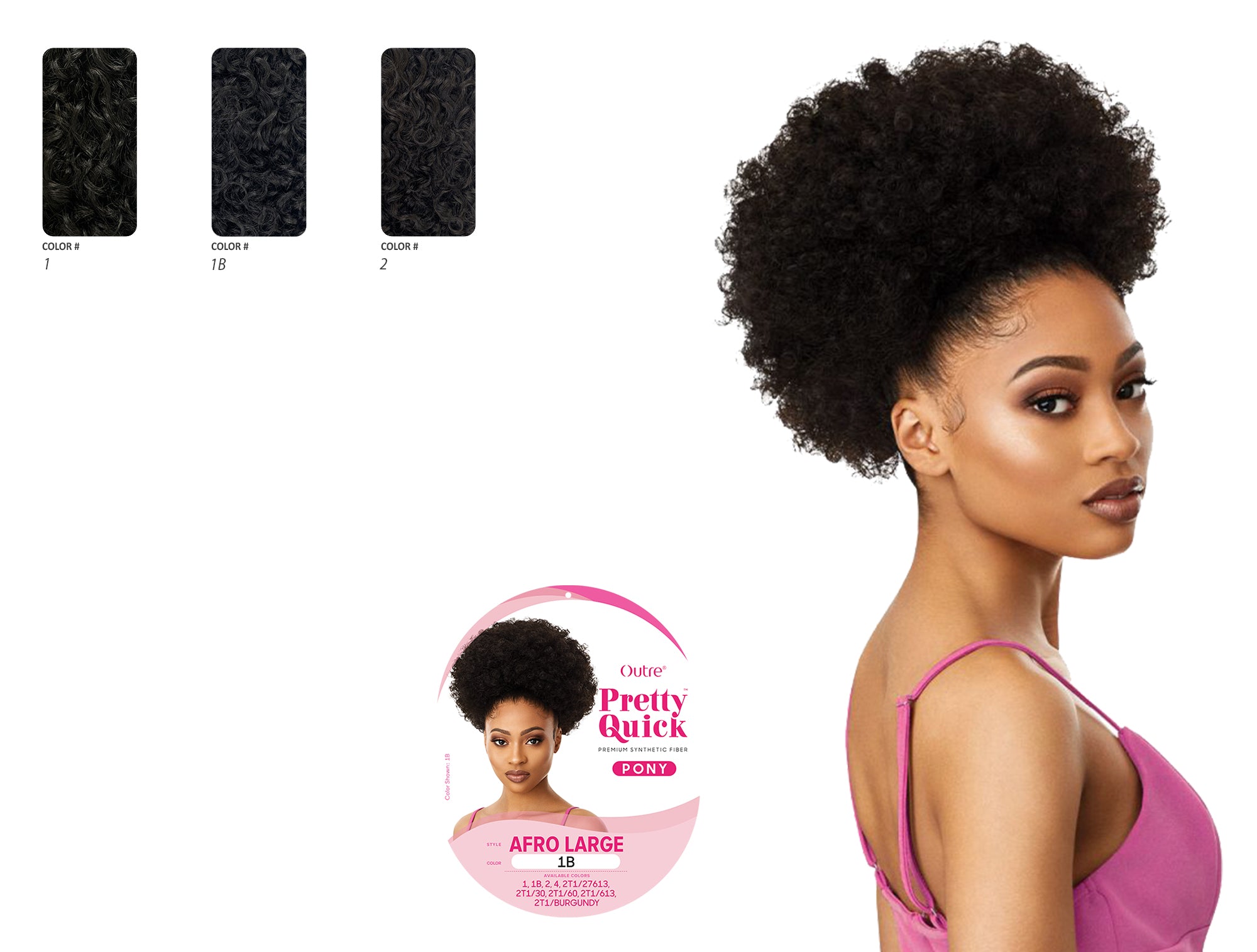 OUTRE Pretty Quick PONY - Afro Medium - Canada wide beauty supply online  store for wigs, braids, weaves, extensions, cosmetics, beauty applinaces,  and beauty cares