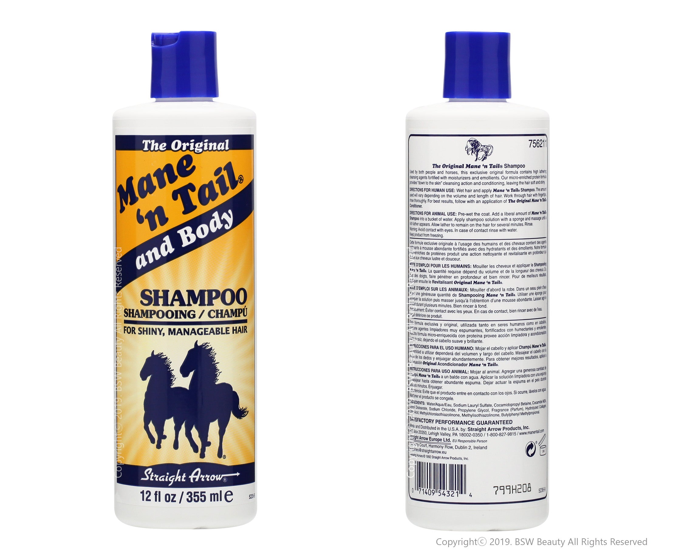 MANE'N TAIL AND BODY SHAMPOO 12oz