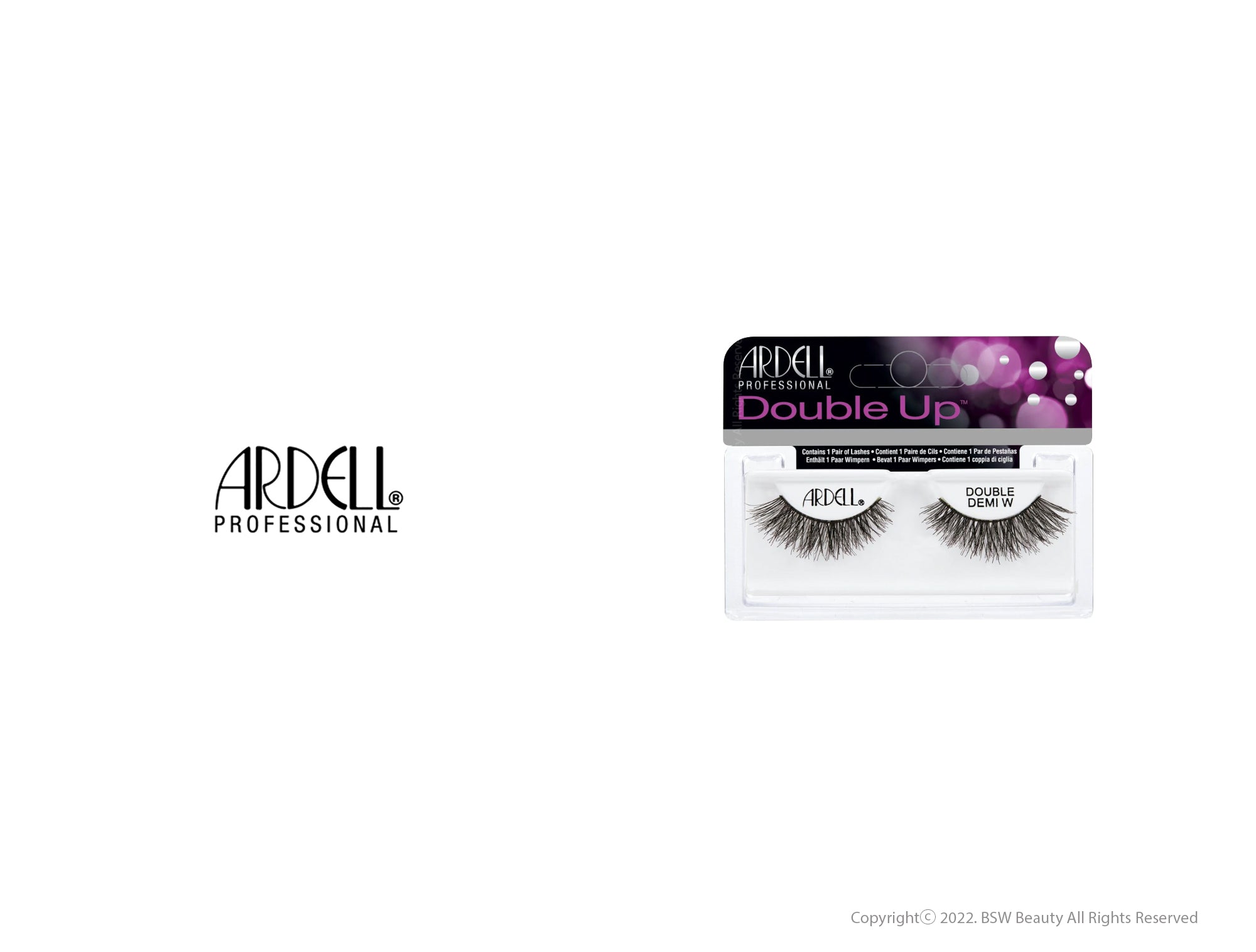 ARDELL PROFESSIONAL DOUBLE UP LASH - DOUBLE DEMI W