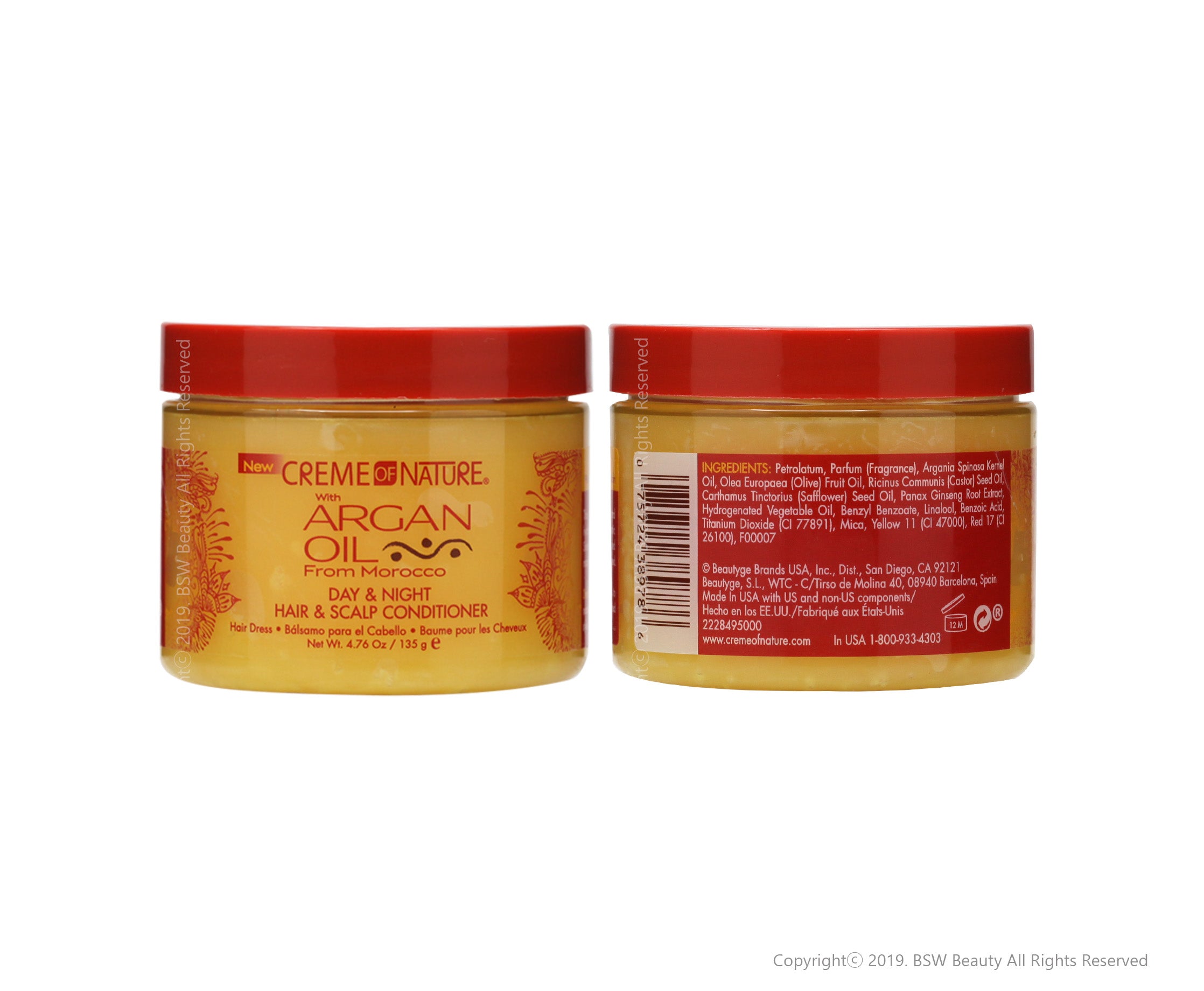 CREME OF NATURE ARGAN OIL DAY & NIGHT, HAIR & SCALP CONDITIONER 4.76oz