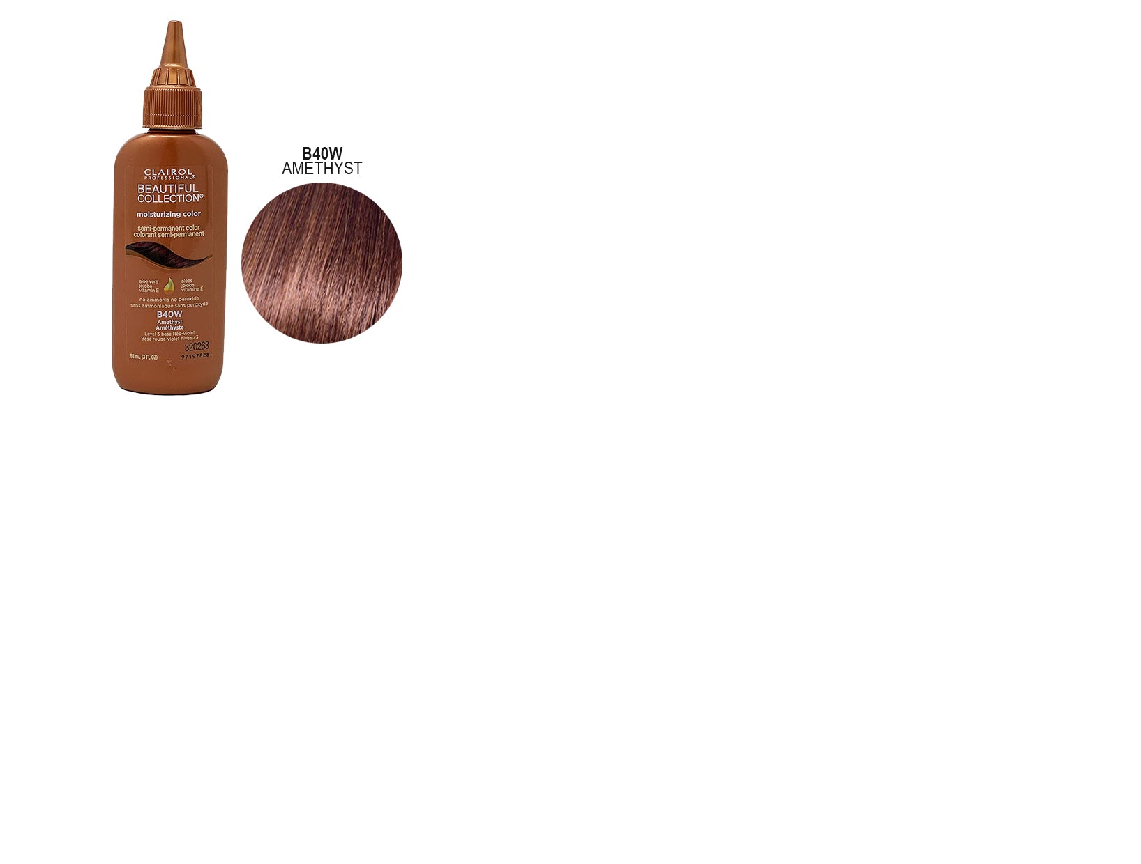 CLAIROL PROFESSIONAL BEAUTIFUL COLLECTION SEMI-PERMANENT HAIR COLOR - 7 COLORS 3oz