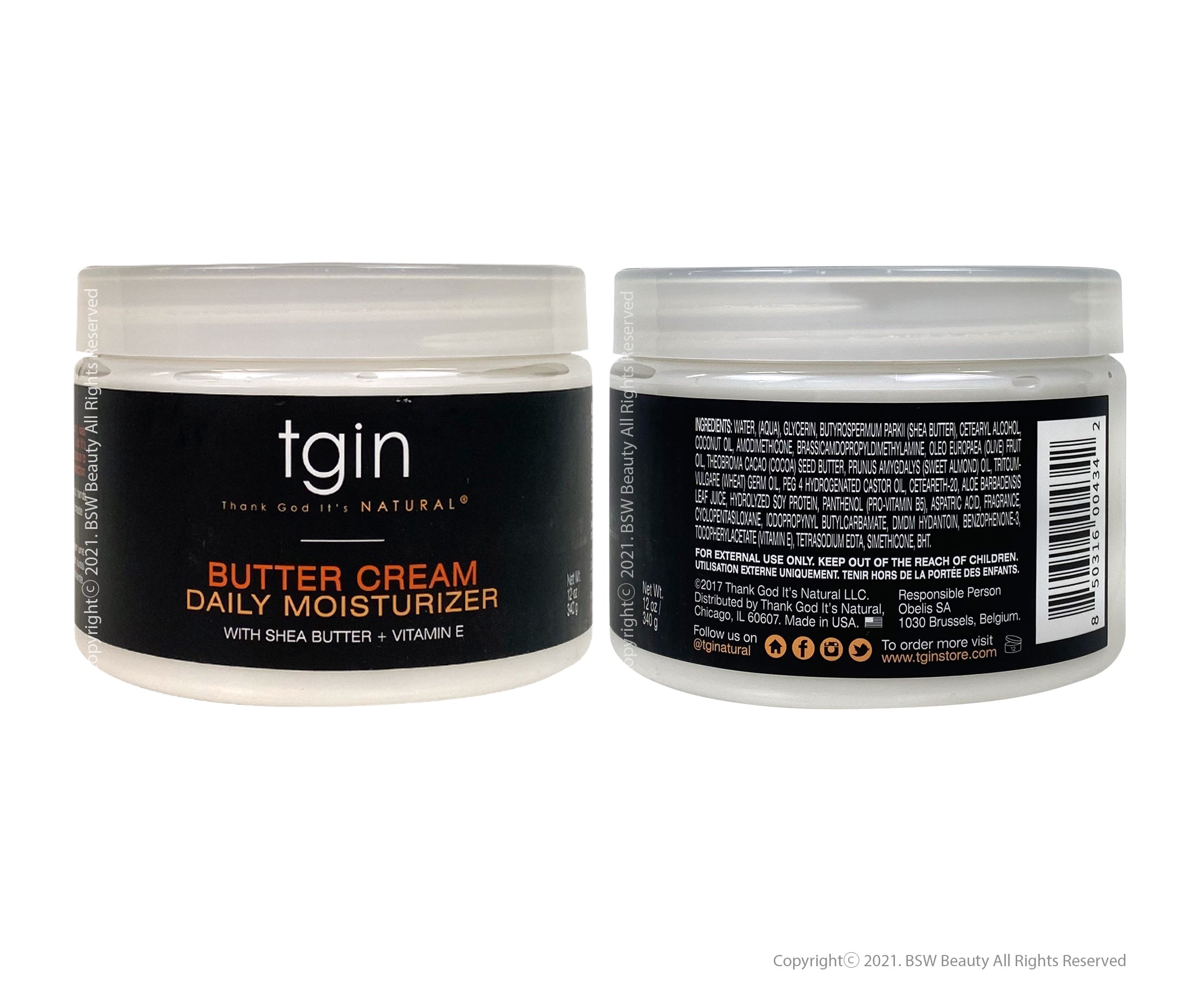 TGIN BUTTER CREAM DAILY MOISTURIZER WITH SHEA BUTTER + VITAMIN E 12oz