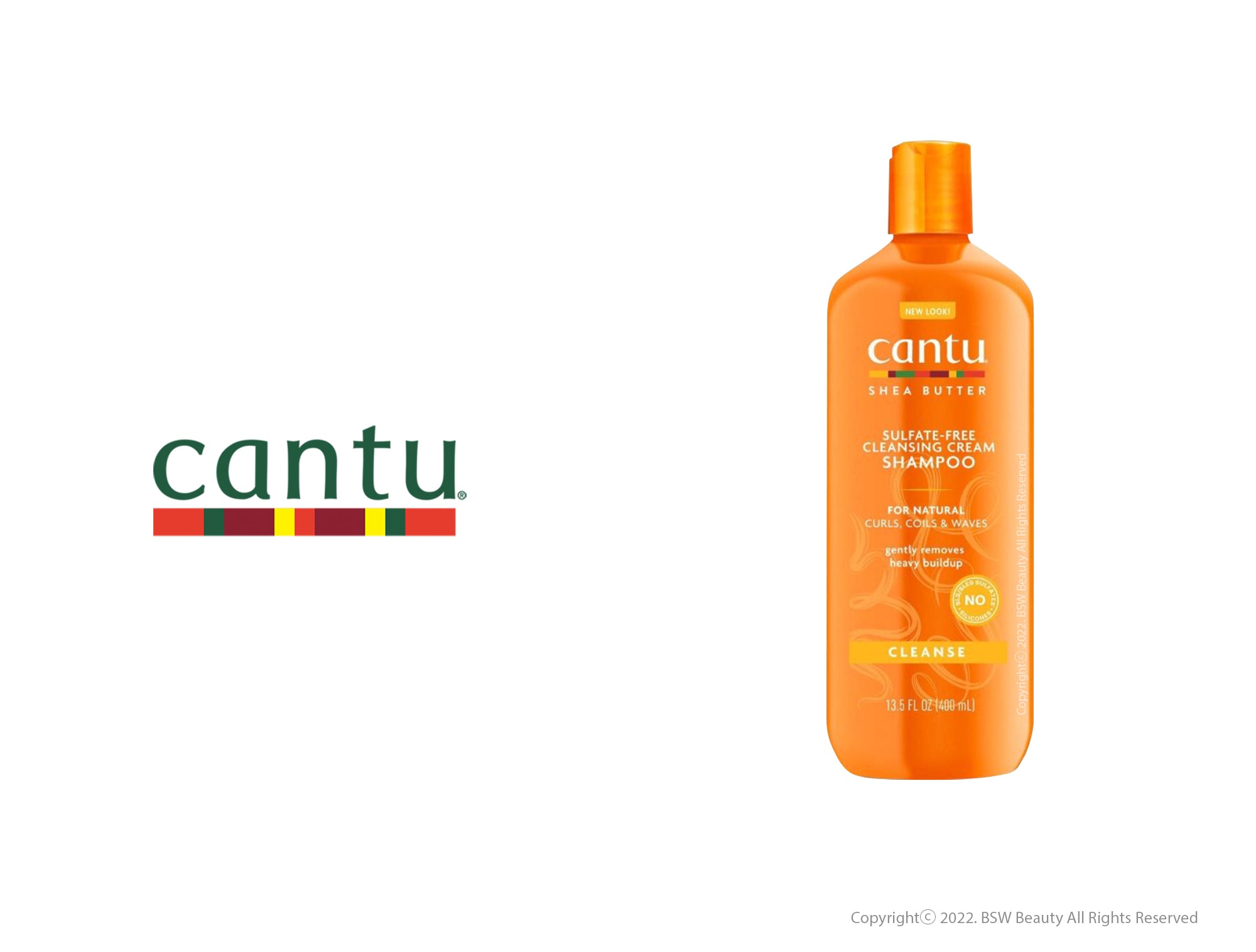 CANTU FOR NATURAL HAIR SULFATE-FREE CLEANSING CREAM SHAMPOO 13.5oz