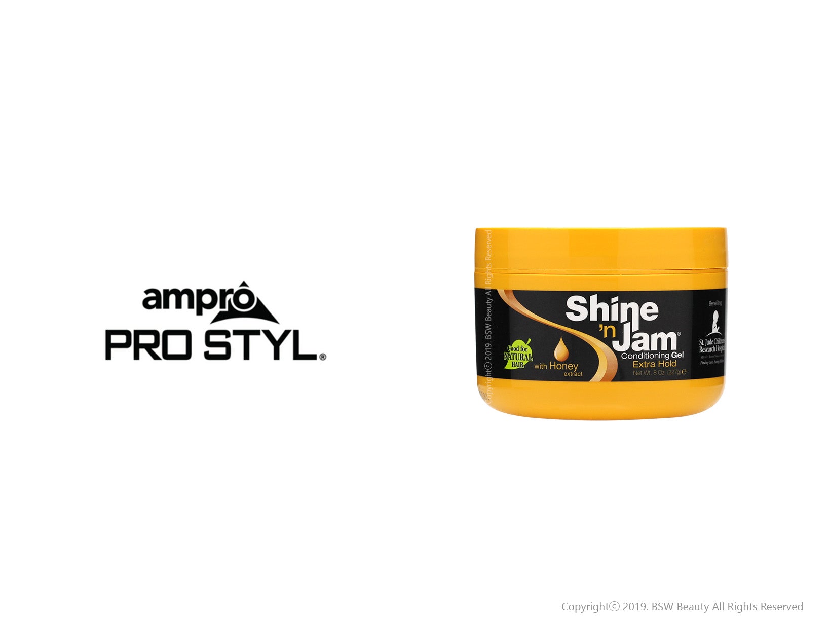 Ampro Shine 'n Jam Conditioning Gel Extra Hold (4 oz.)