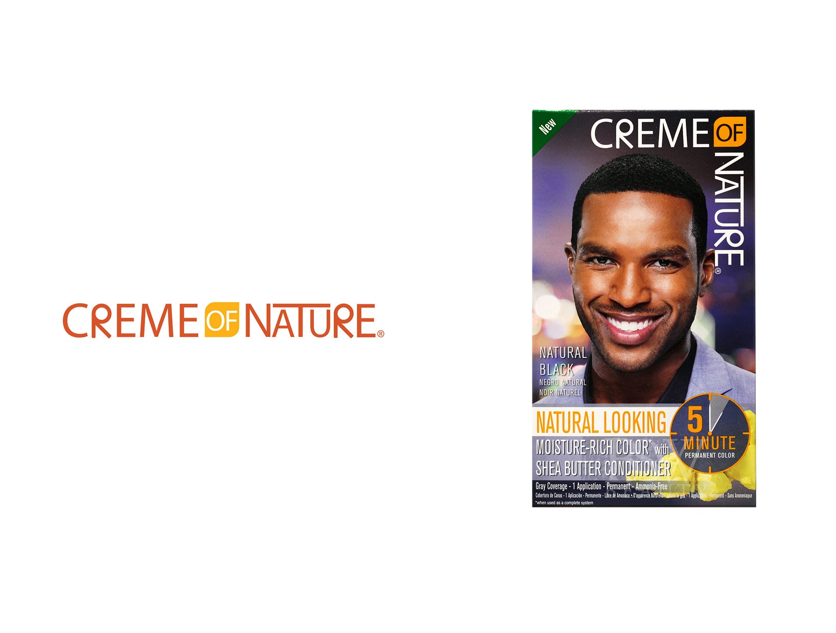 CREME OF NATURE MEN COLOR WITH SHEA BUTTER CONDITIONER - 2 COLOR