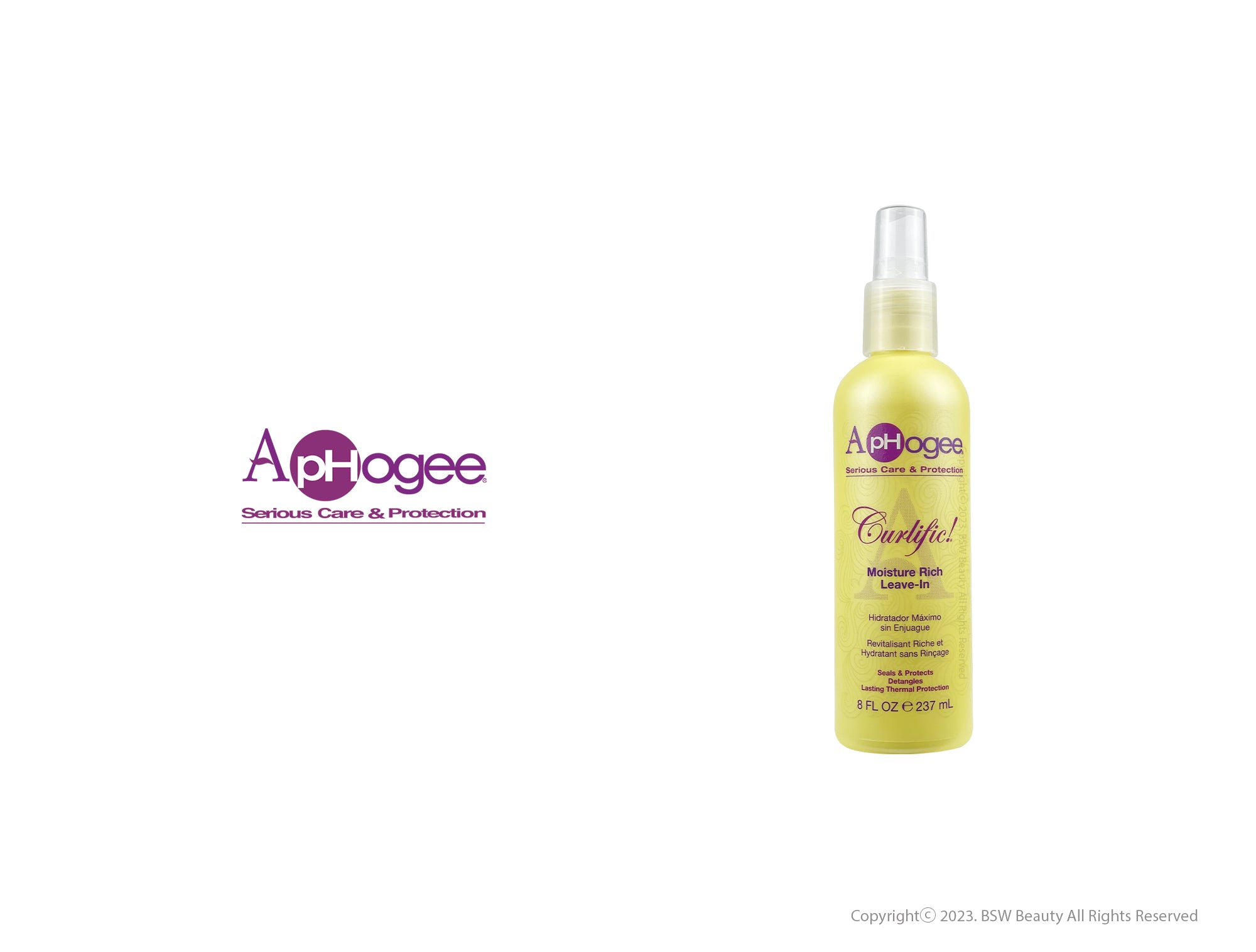 APHOGEE CURLIFIC MOISTURE RICH LEAVE-IN 8oz
