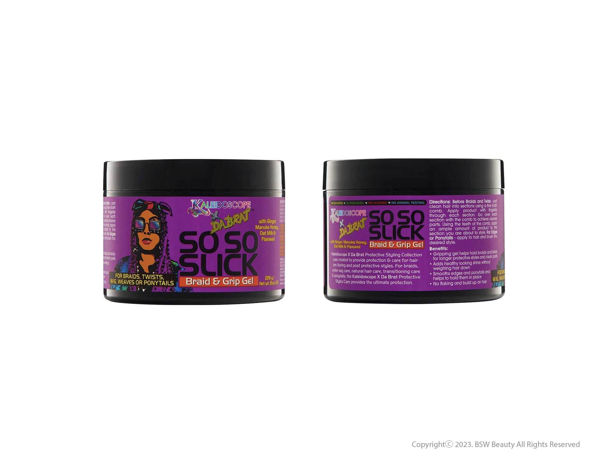 KALEIDOSCOPE DA BRAT SO SO SLICK BRAID & GRIP GEL 8OZ