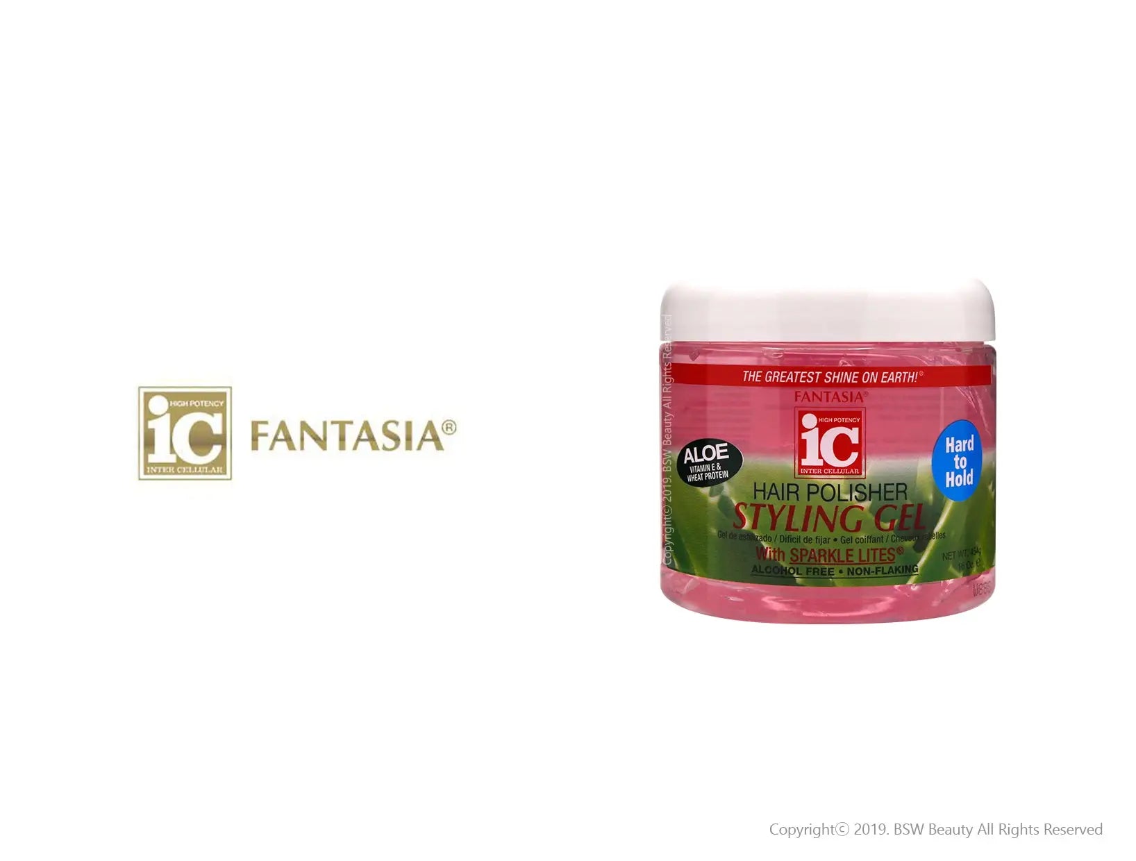 FANTASIA IC HAIR POLISHER STYLING GEL - HARD TO HOLD 16oz - BSW BEAUTY CANADA