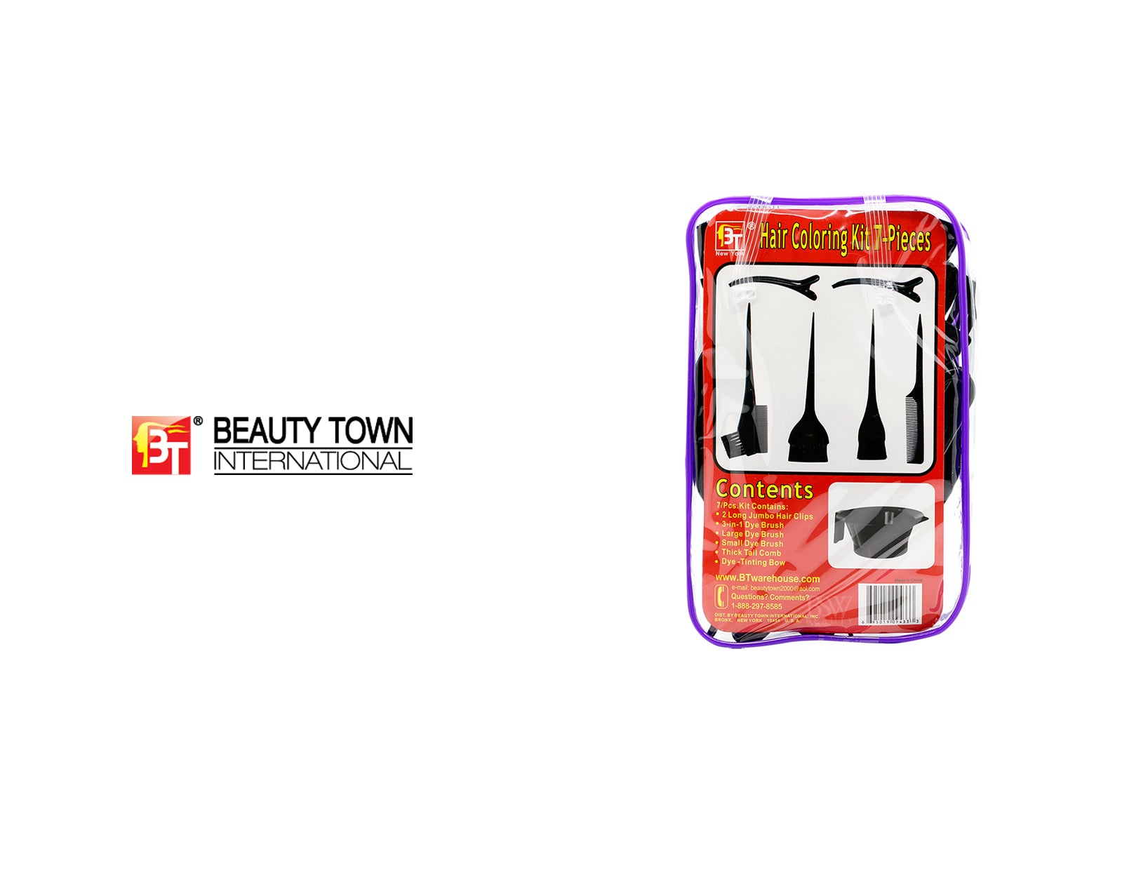 BEAUTY TOWN HAIR COLORING KIT 7-PIECES #BT9433
