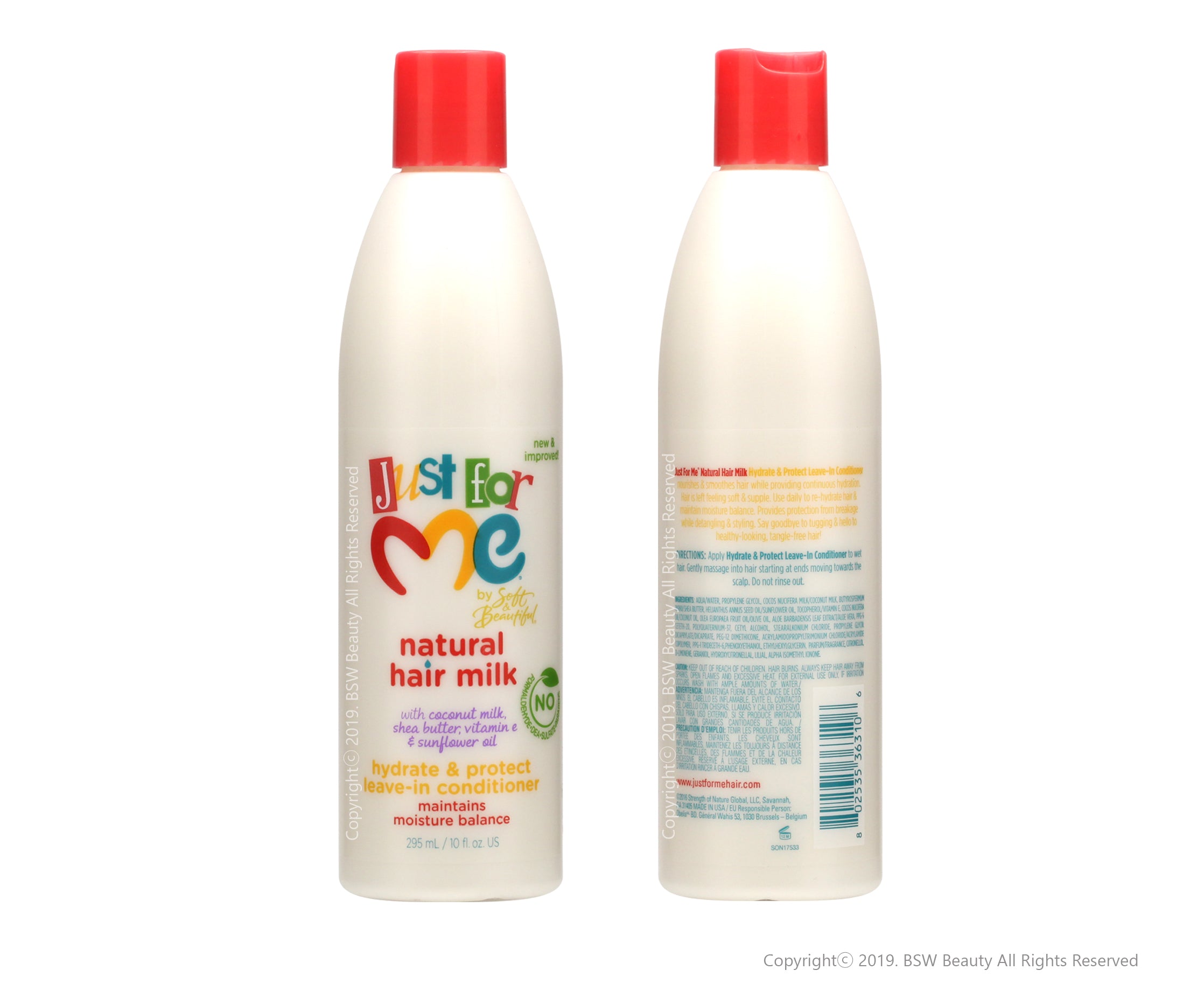 JUST FOR ME NATURAL HAIR MILK HYDRATE & PROTECT LEAVE-IN CONDITIONER 10oz