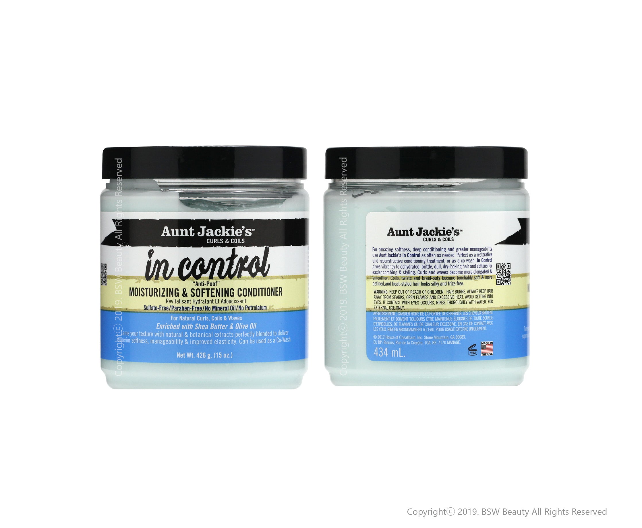 AUNT JACKIES IN CONTROL! MOISTURIZING & SOFTENING CONDITIONER 15oz