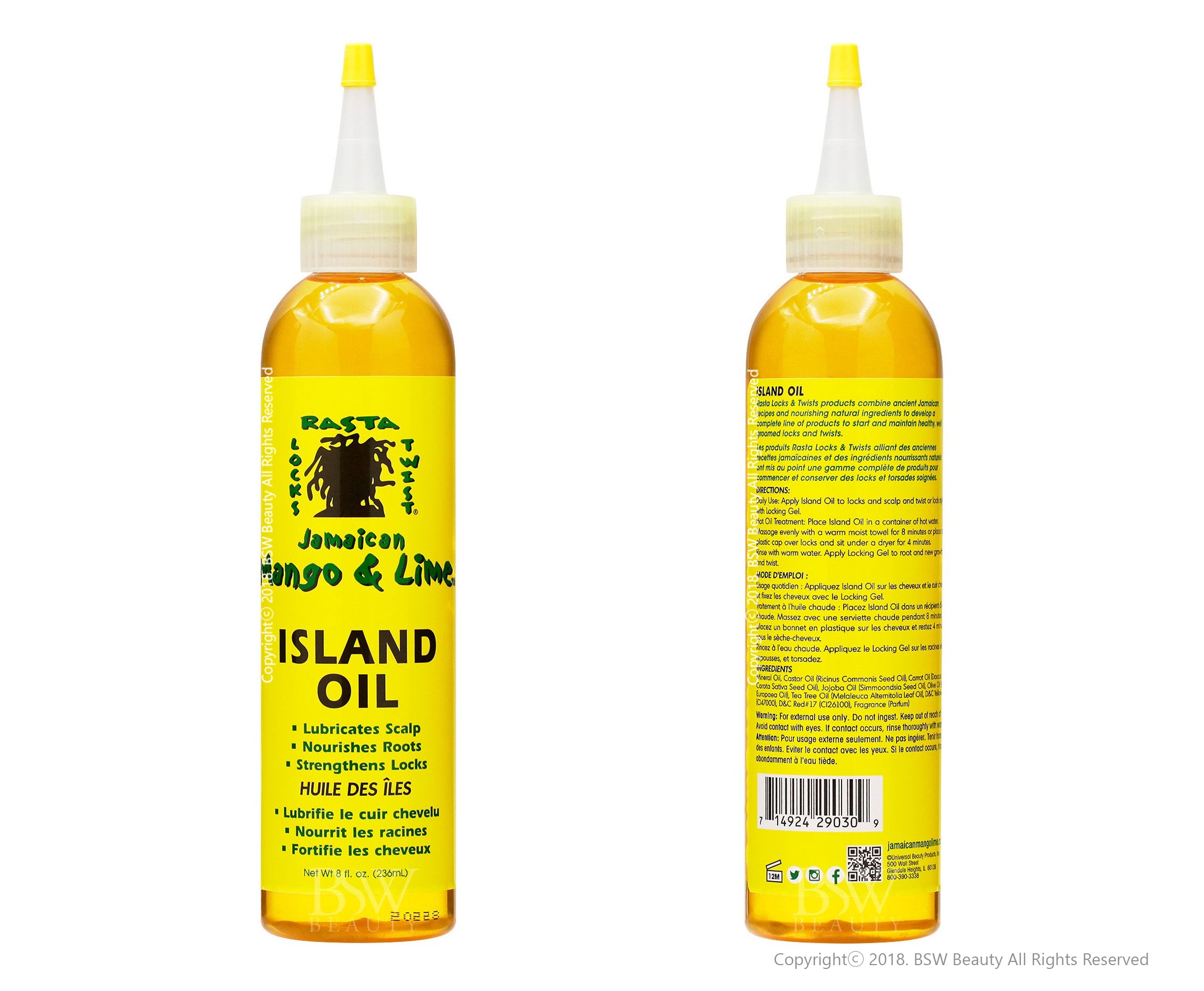 JAMAICAN MANGO & LIME ISLAND OIL 8oz