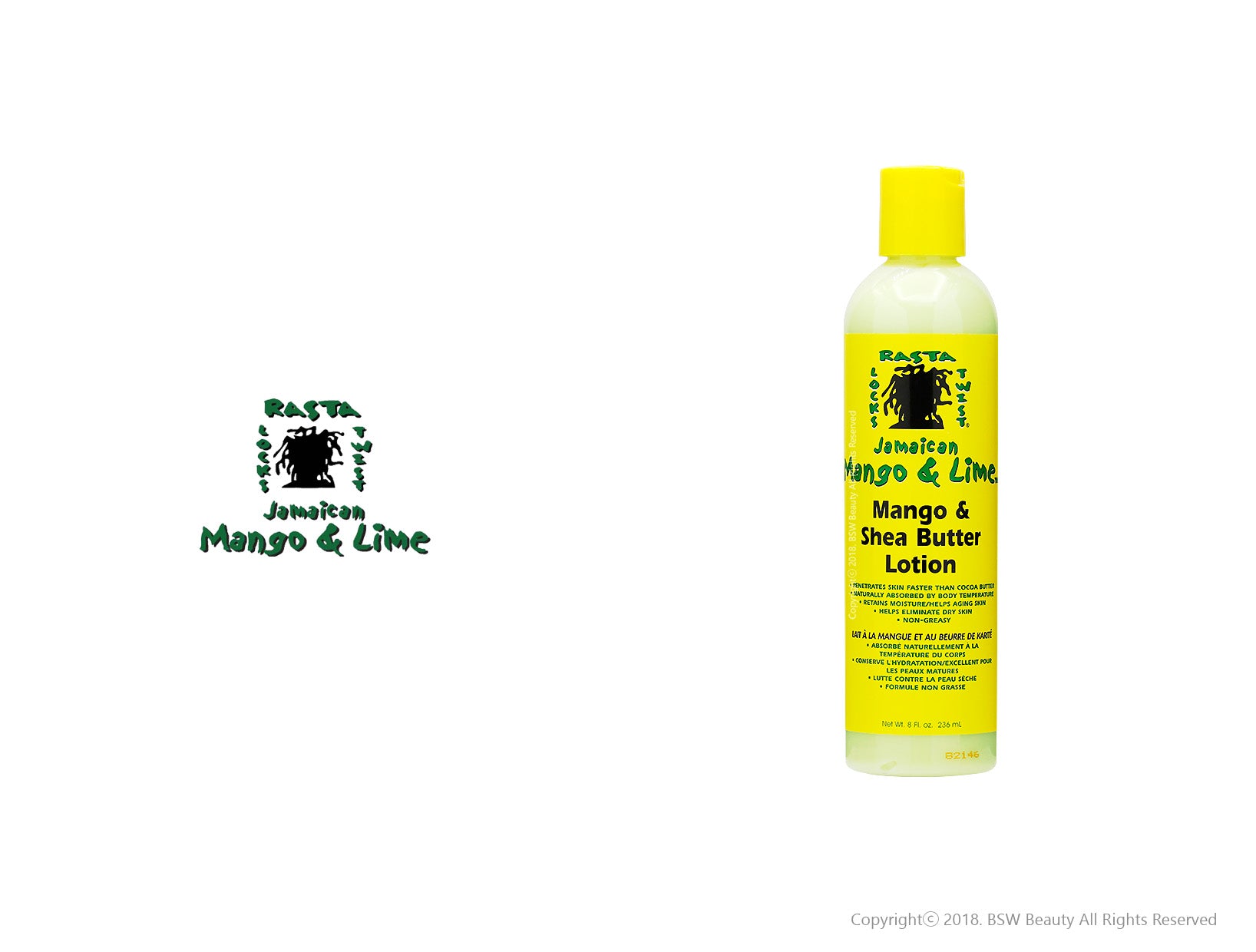 JAMAICAN MANGO & LIME MANGO&SHEA BUTTER LOTION 8oz