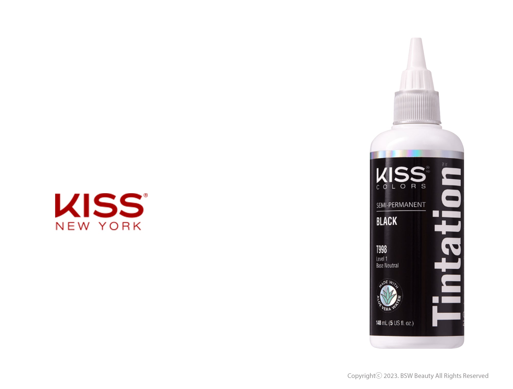 Kiss Tintation Lot de 6 vaporisateurs de couleur temporaire Noir 79,9 g :  : Beauté