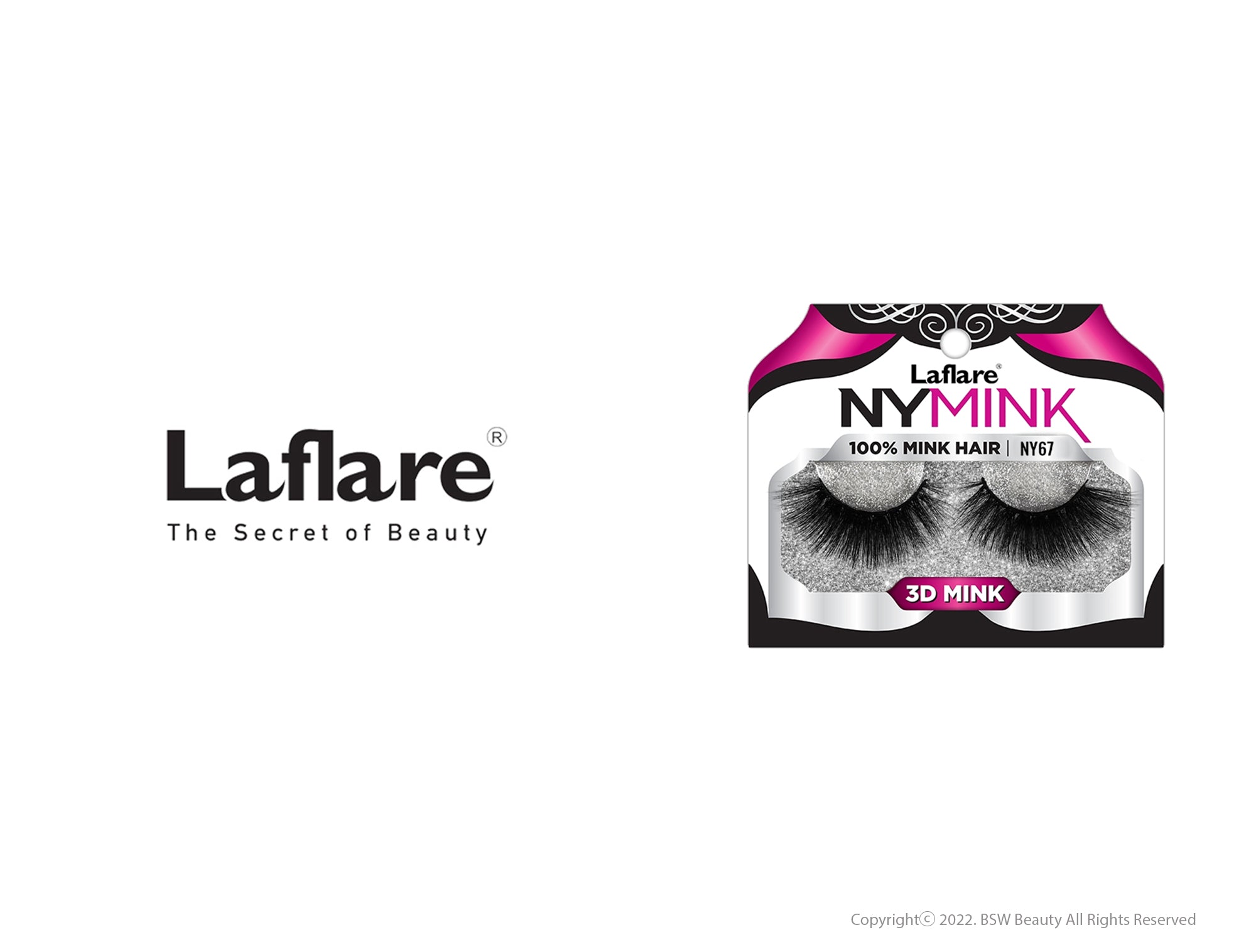 LAFLARE  3D NY MINK LASHES - NY67