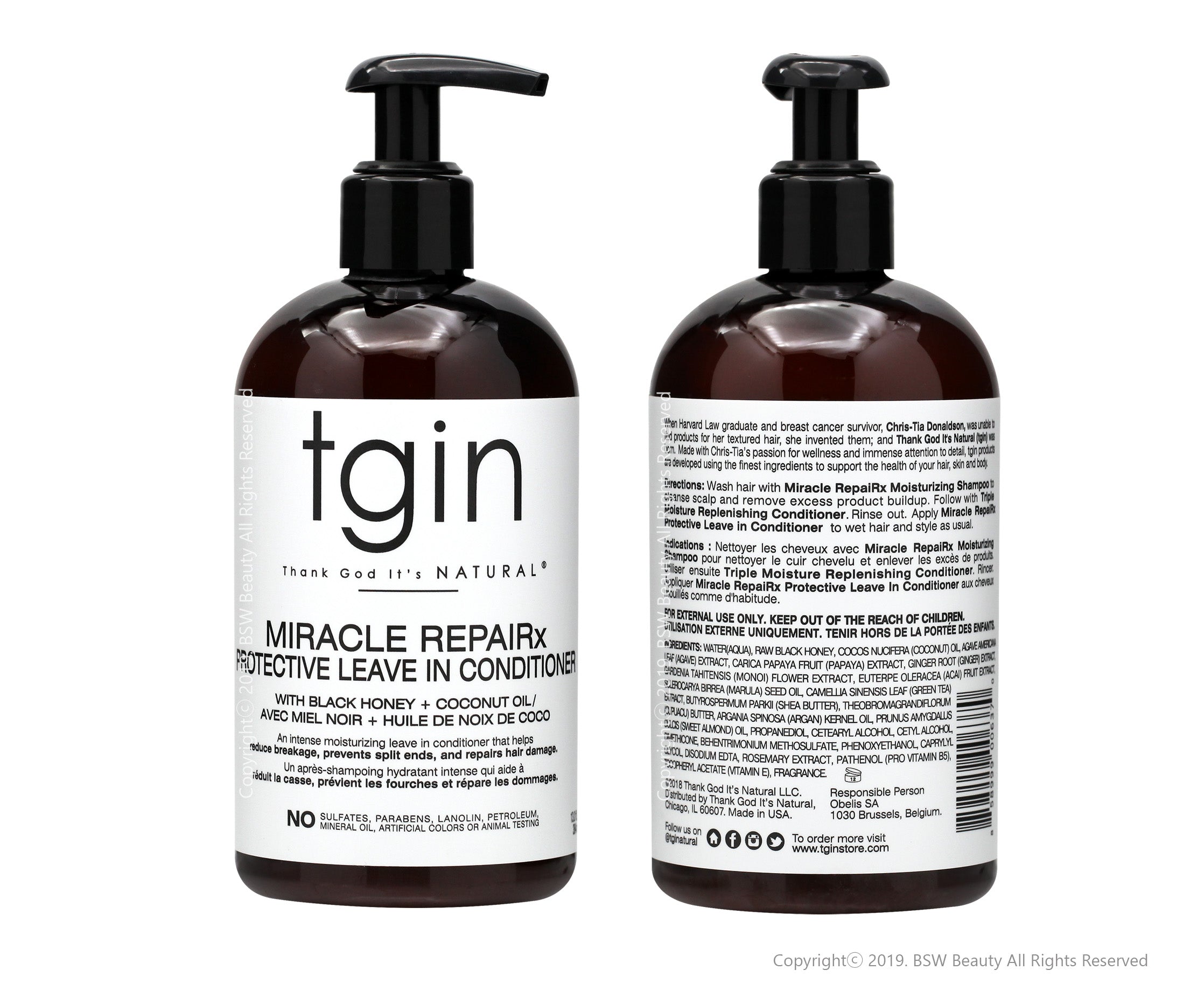 TGIN MIRACLE REPAIRX PROTECTIVE LEAVE IN CONDITIONER 13oz