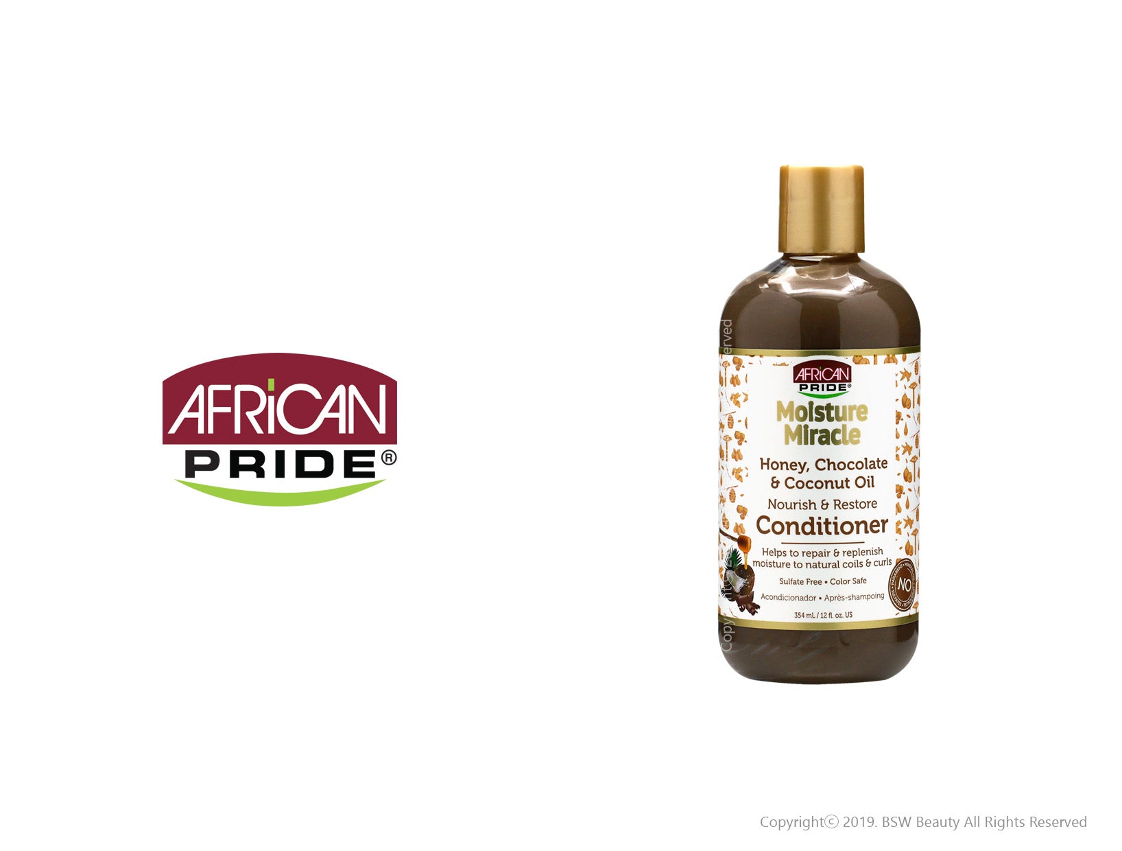 African Pride Honey Chocolate & Coconut Oil Conditioner - 16 Fl Oz : Target