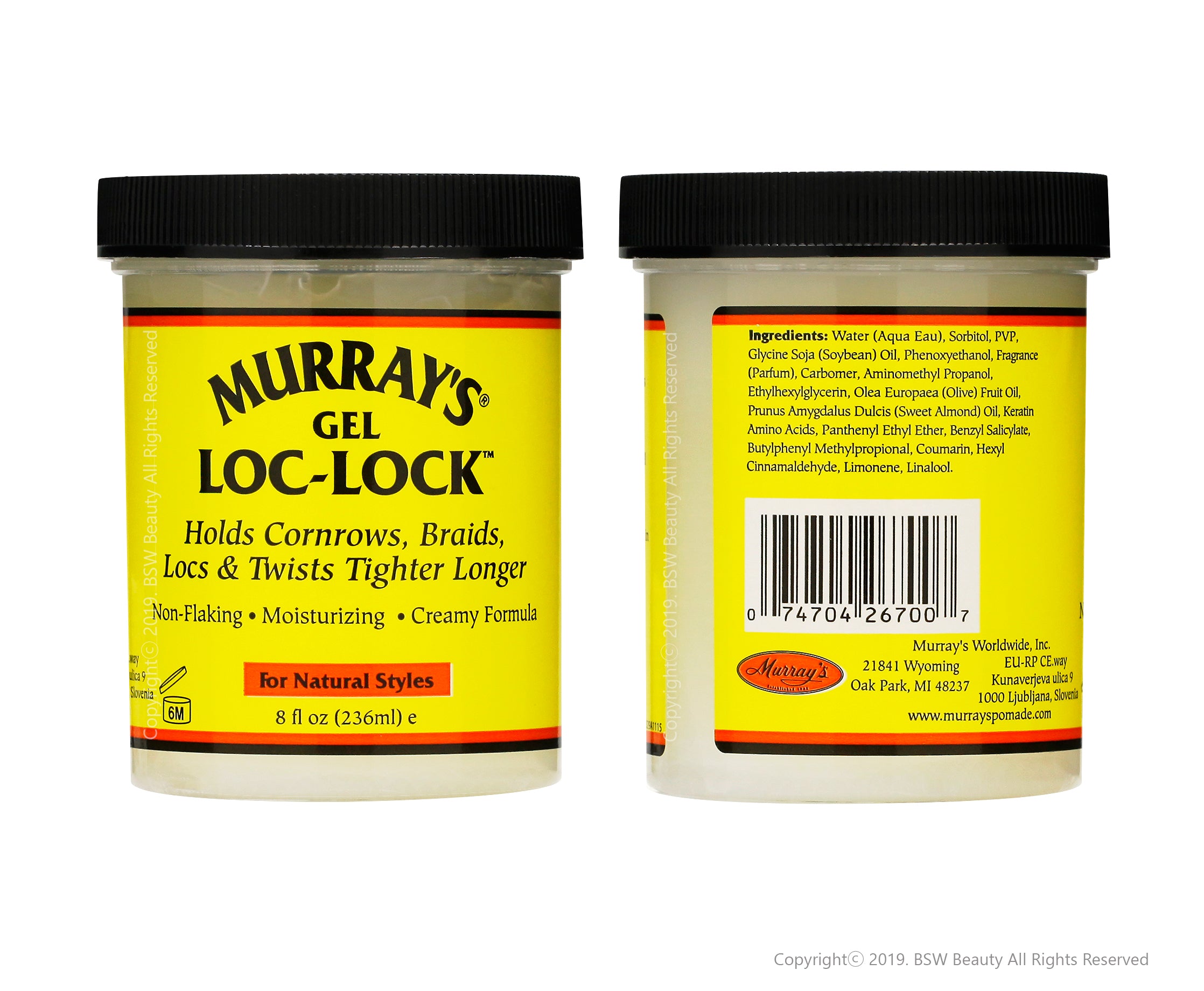 MURRAY'S GEL LOC-LOCK FOR NATURAL STYLES  8oz
