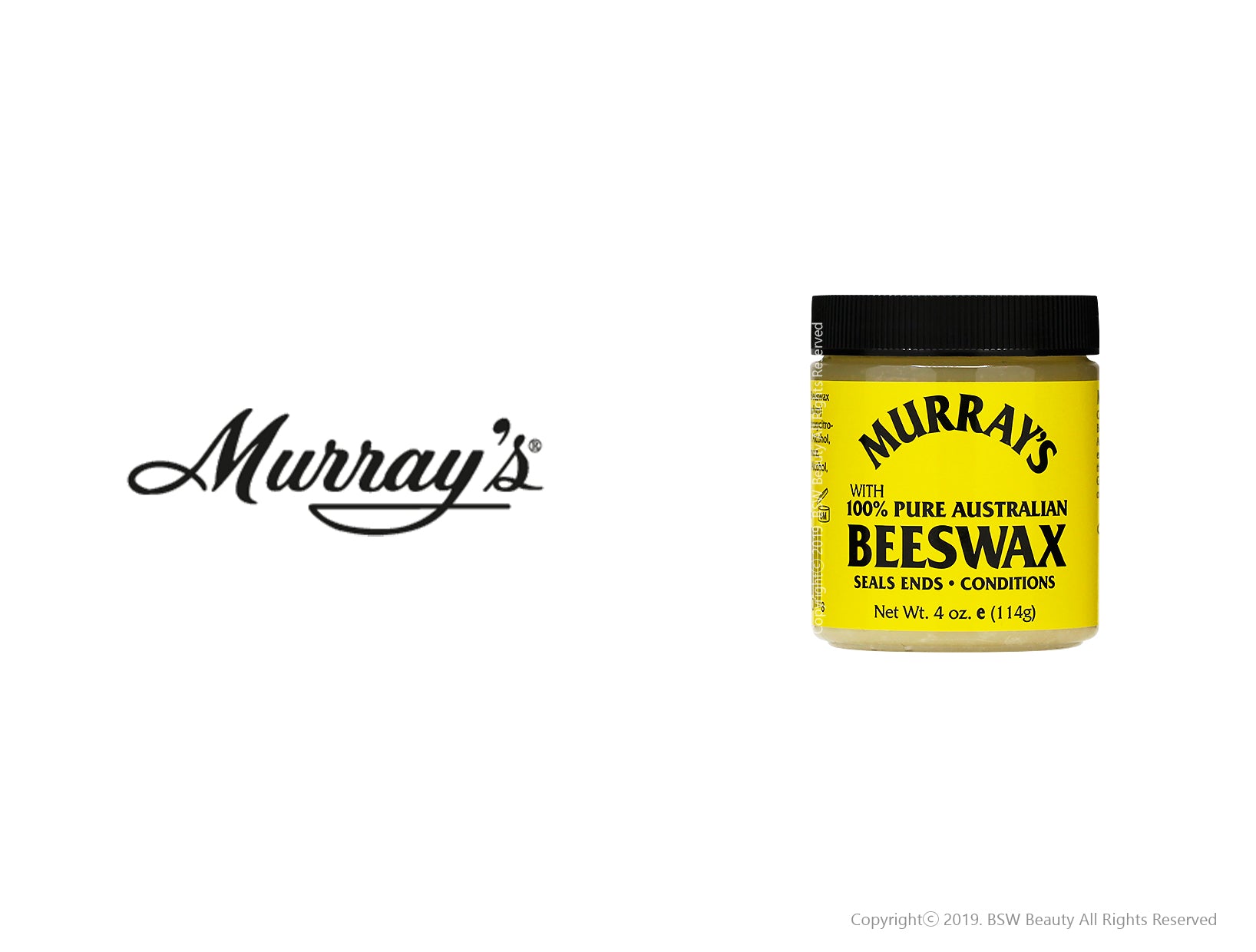 Murray's 100% Pure Australian Beeswax Hair Pomade Original 4 oz