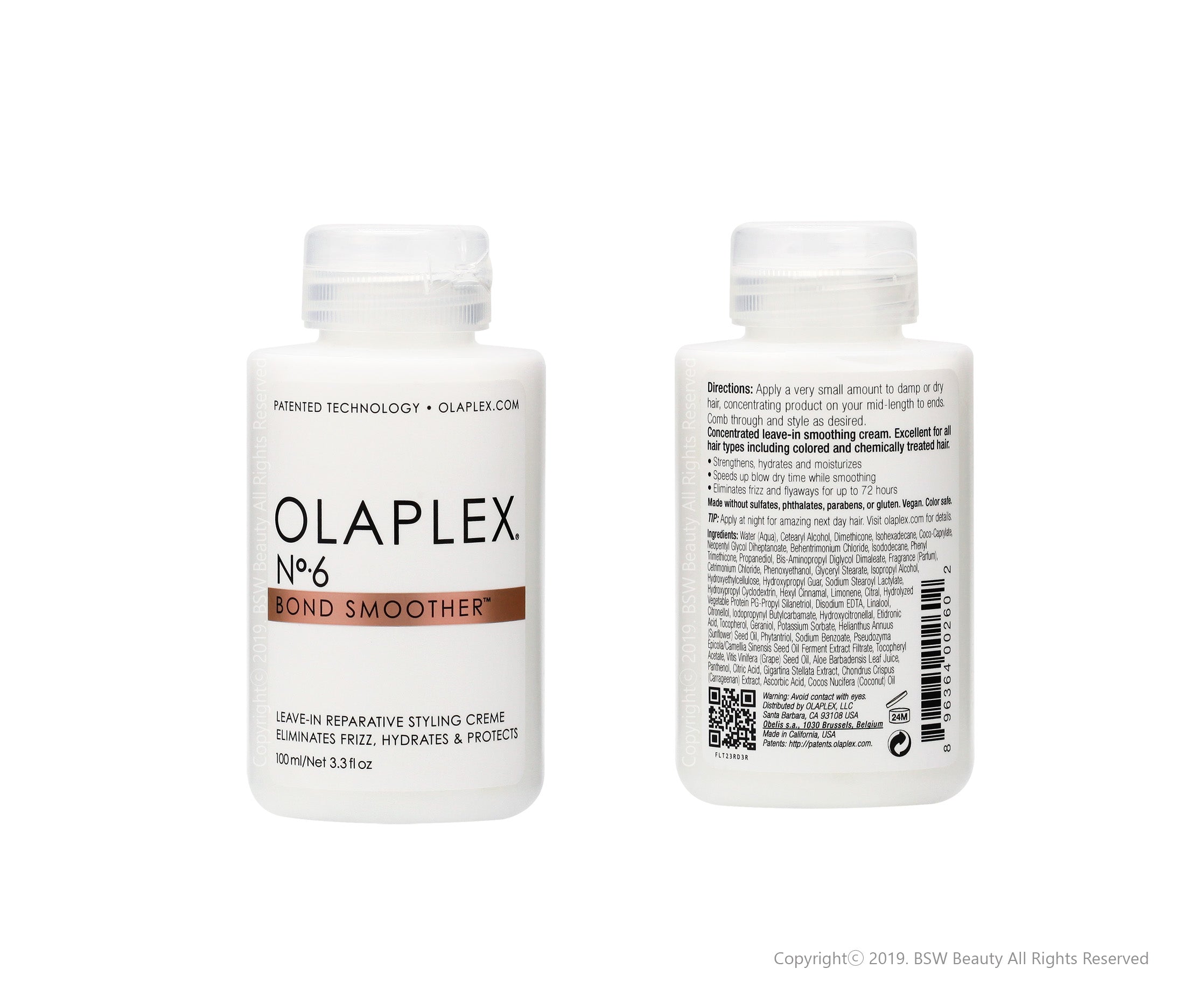 OLAPLEX NO6 SMOOTHER LEAVE IN REPARATIVE STYLING CREME 3.3oz