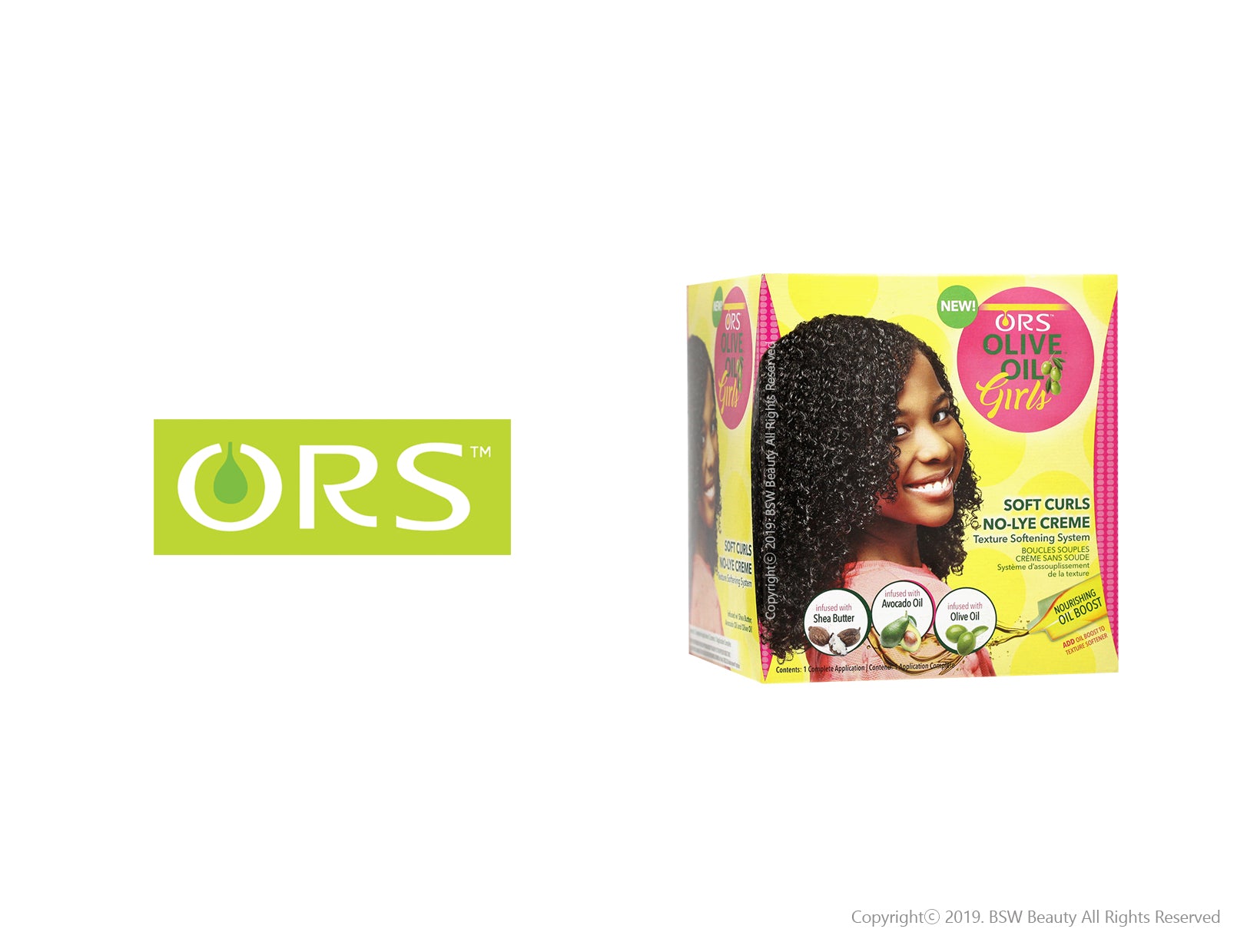 ORS OLIVE OIL GIRLS SOFT CURLS NO LYE CREME TEXTURE SOFTENING SYSTEM