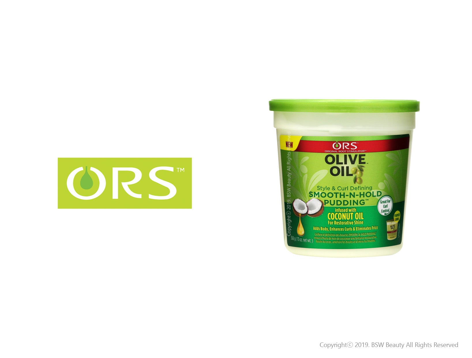ORS OLIVE OIL STYLE & CURL DEFINING SMOOTH-N-HOLD PUDDING 13oz