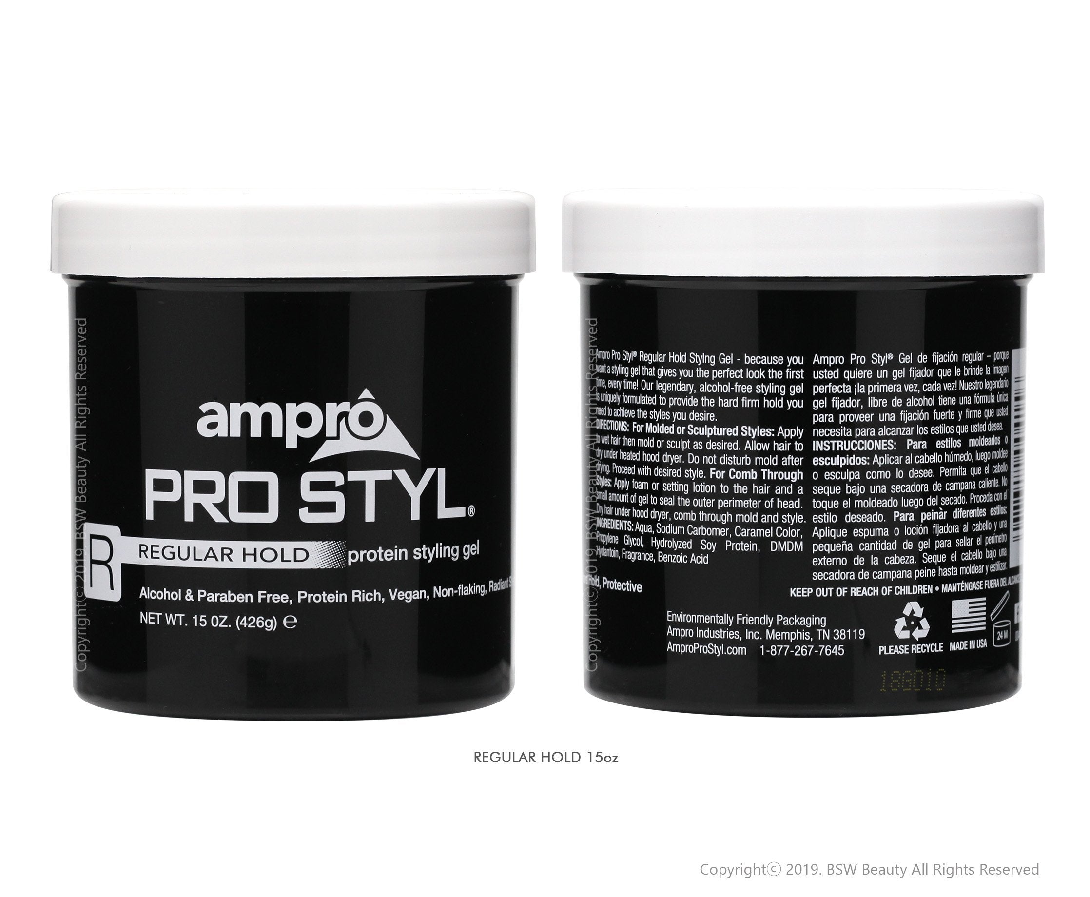 AMPRO PRO STYLE PROTEIN STYLING GEL - 3 TYPE