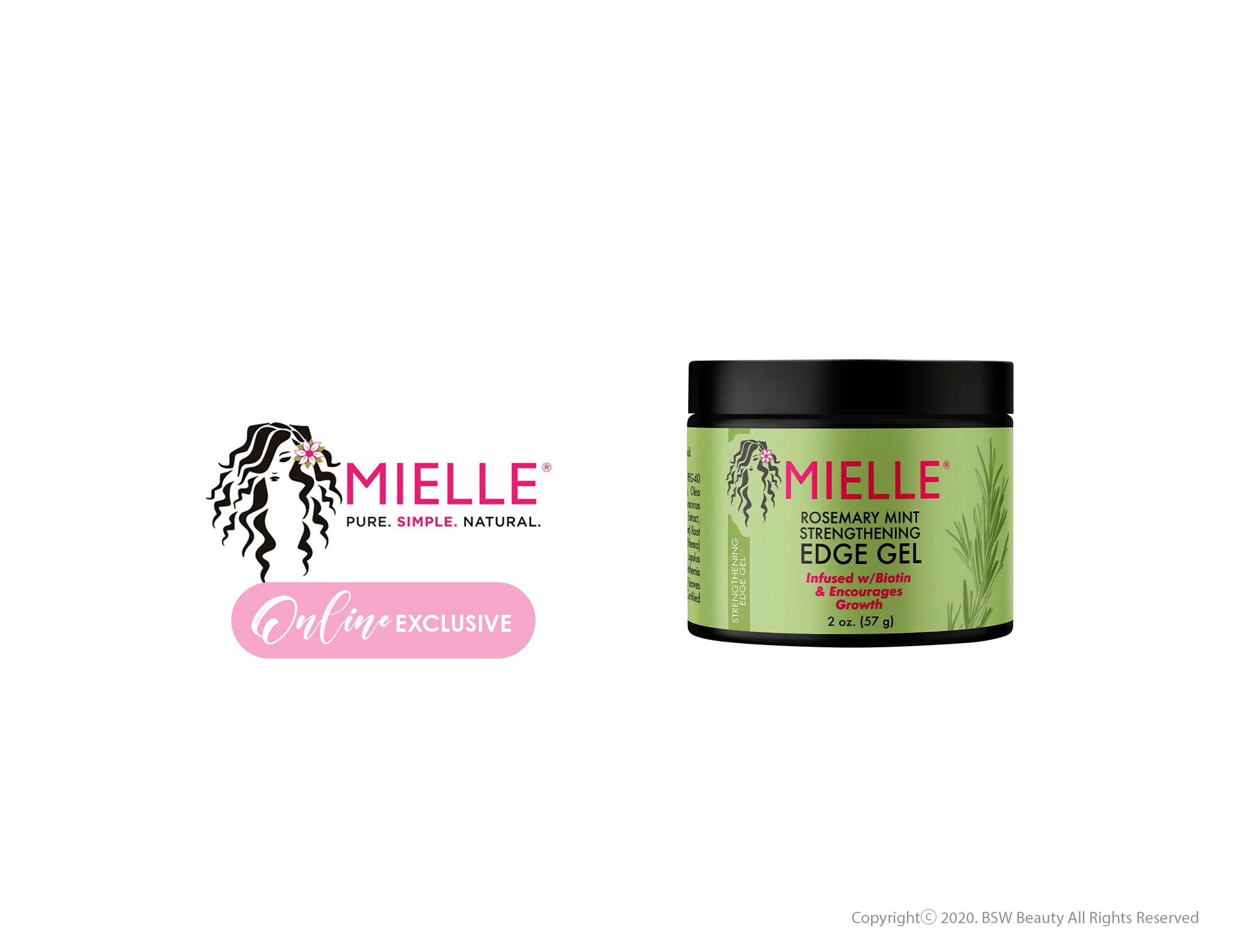 Mielle Organics Rosemary Mint Strengthening Edge Gel (2 oz