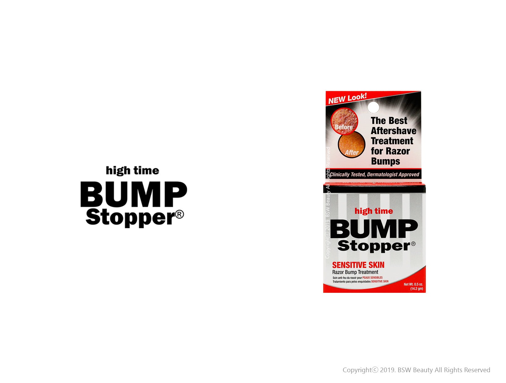HIGH TIME BUMP STOPPER SENSITIVE SKIN RAZOR BUMP TREATMENT 0.5oz