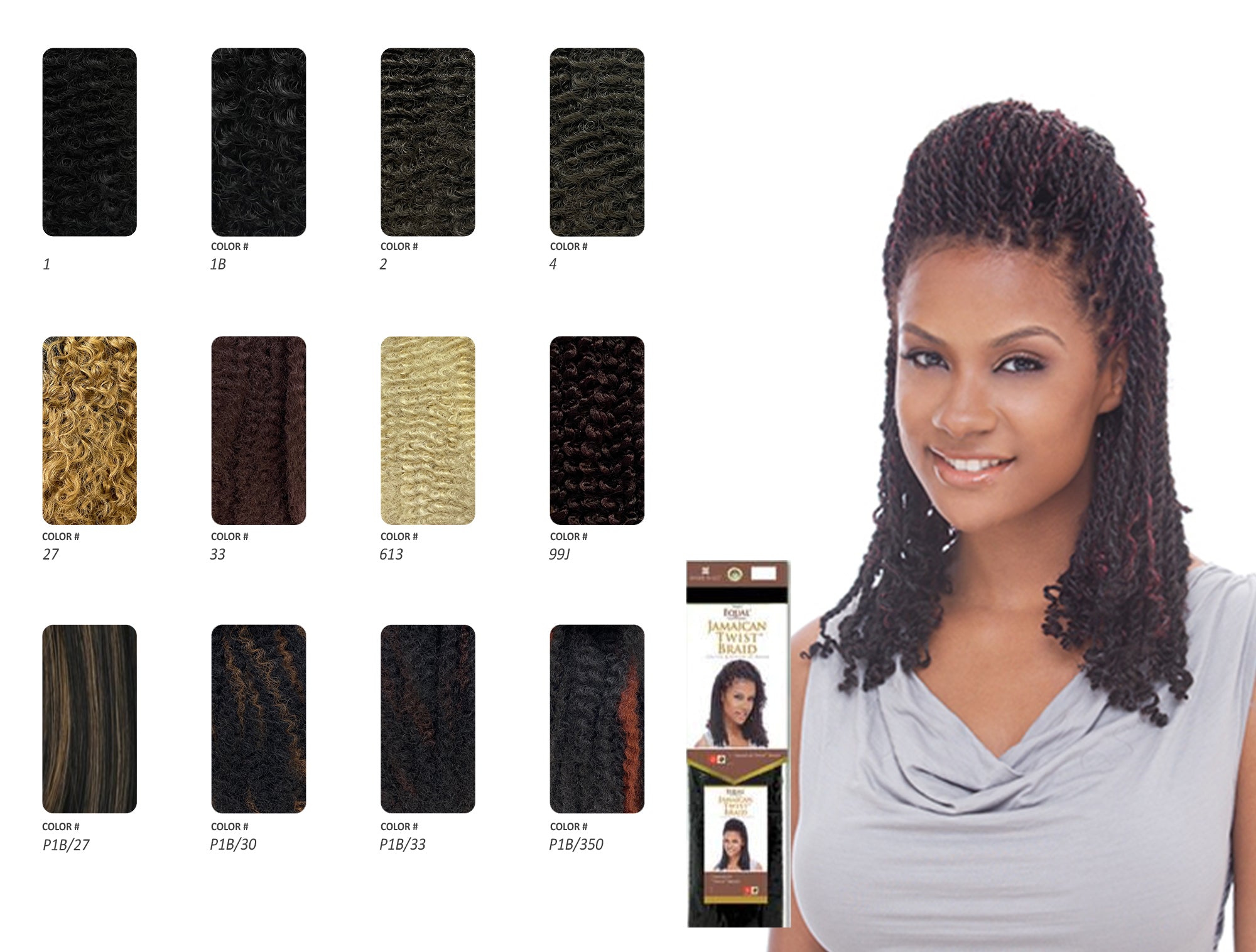 SHAKE-N-GO FreeTress EQUAL - Jamaican Twist Braid EXTRA LONG (Marley Braid)  - Canada wide beauty supply online store for wigs, braids, weaves,  extensions, cosmetics, beauty applinaces, and beauty cares