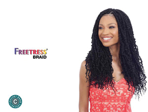 FREETRESS SYNTHETIC CROCHET BRAIDS - LARGE SPRING TWIST 18”