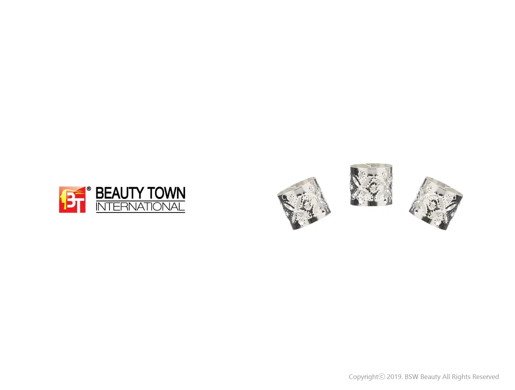 BEAUTY TOWN FILIGREE TUBE SILVER 12X10MM #07791 (VALUE PACK) - BSW BEAUTY CANADA