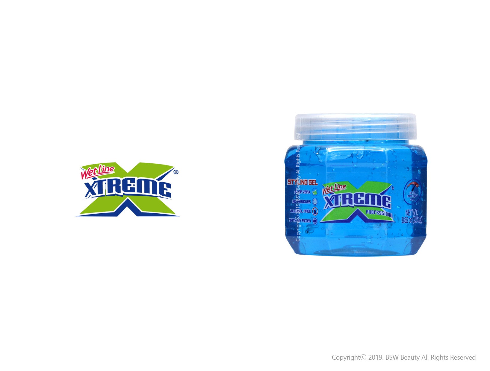  Xtreme Professional Wet Line Styling Gel Extra Hold Blue,  35.26 oz : Hair Styling Gels : Beauty & Personal Care