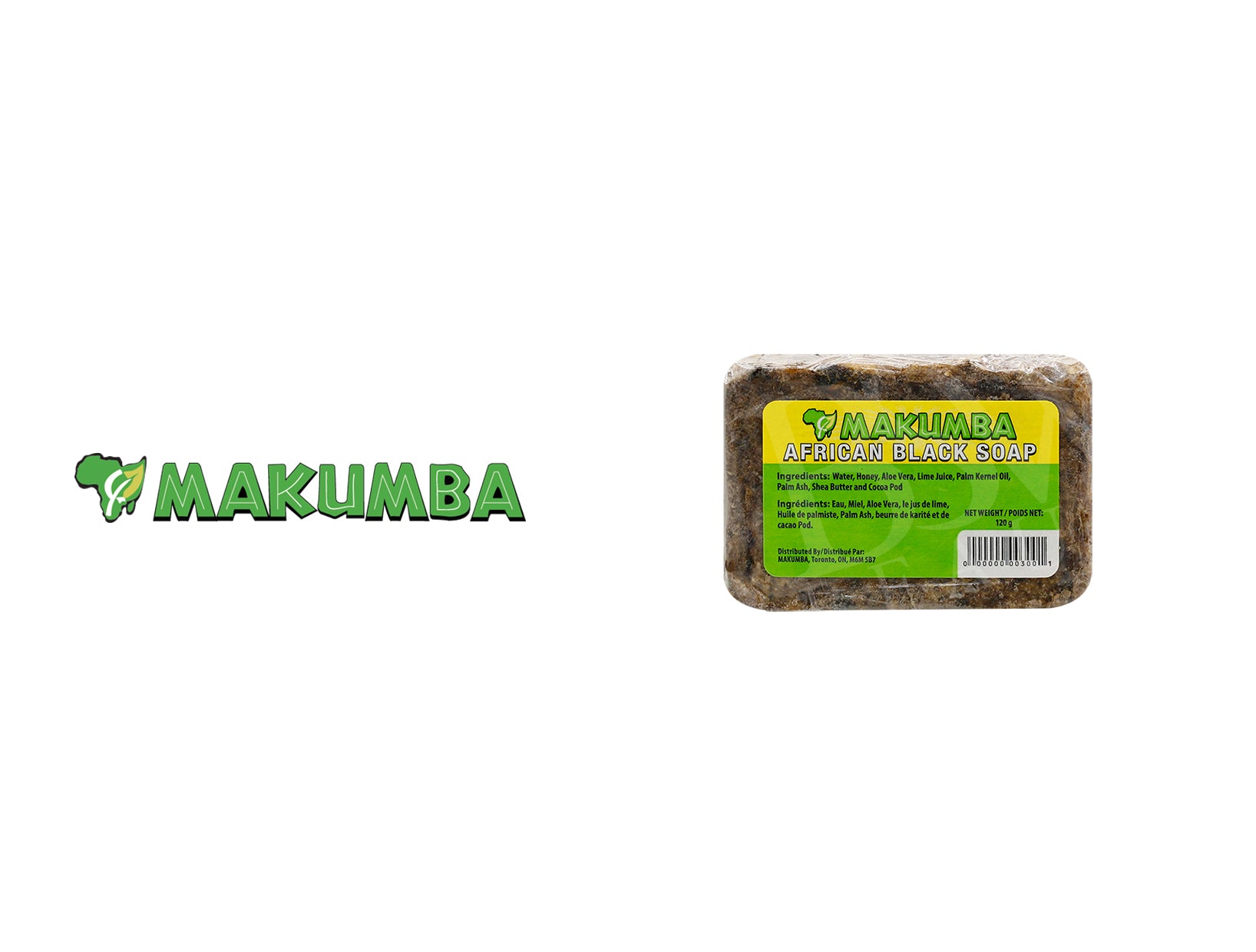 MAKUMBA AFRICAN BLACK SOAP 120g