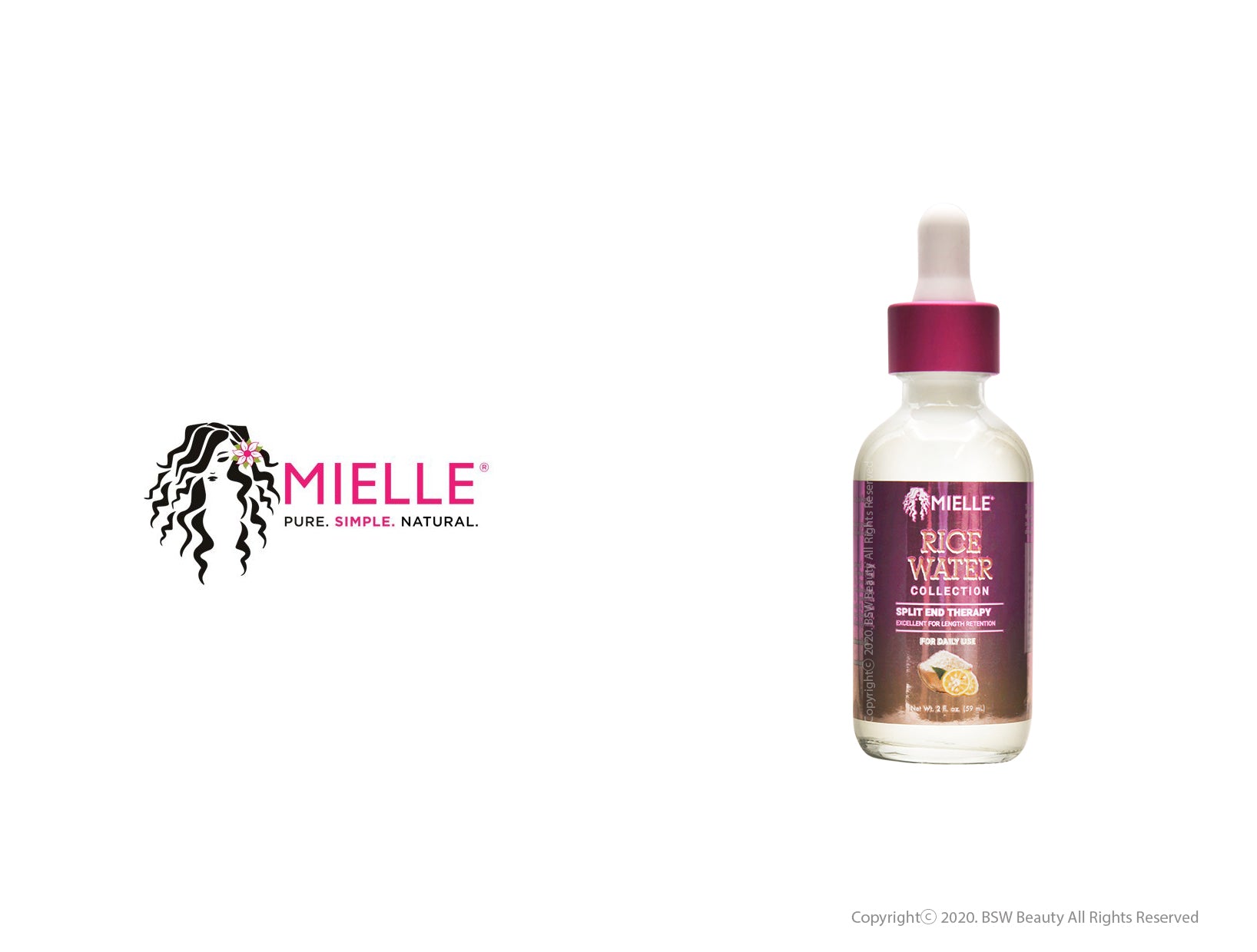 MIELLE RICE WATER COLLECTION SPLIT END THERAPY 2oz